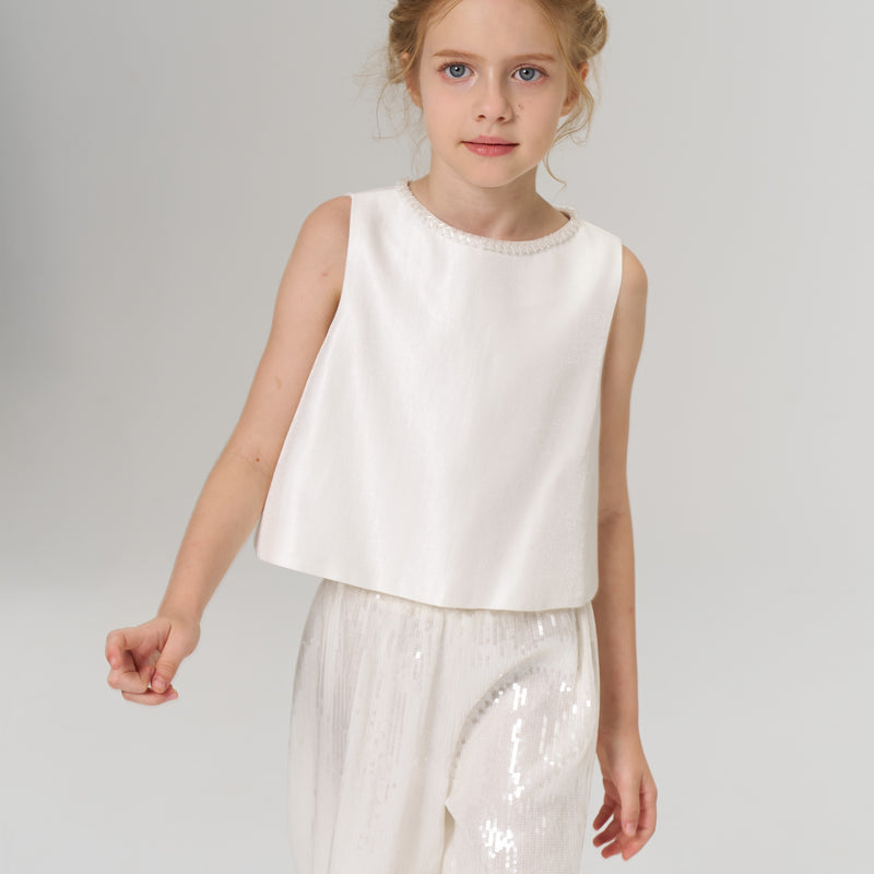 Radiance Sequin Wide-Leg Pants
