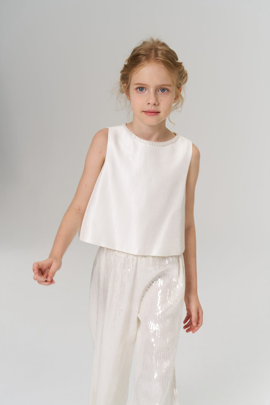 Radiance Sequin Wide-Leg Pants