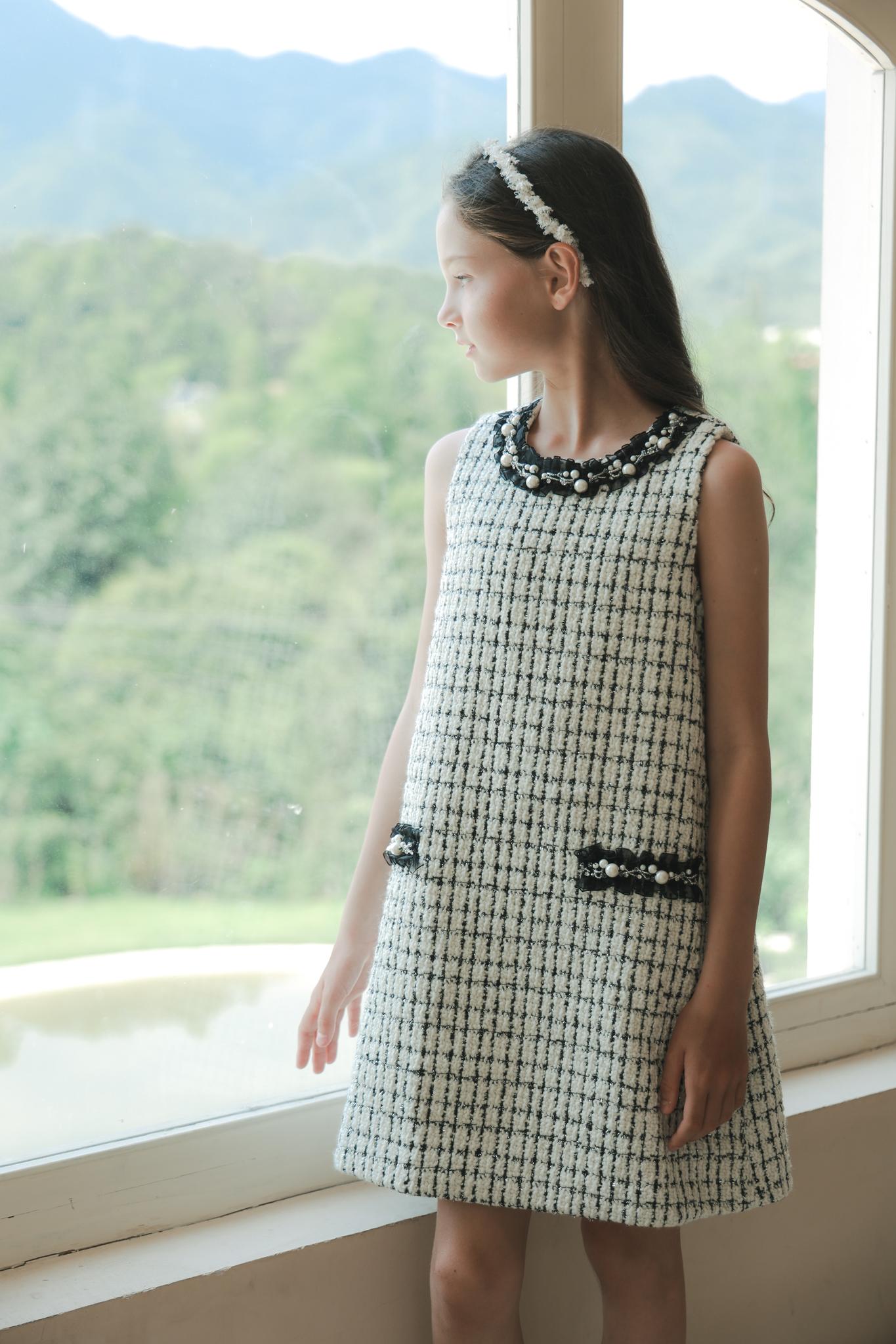 white christmas dresses Miss Circle Women's Melody Black and White Plaid Tweed Halter Drop Waist Mini white christmas dresses Miss Circle Women's Melody Black and White Plaid Tweed Halter Drop Waist Mini