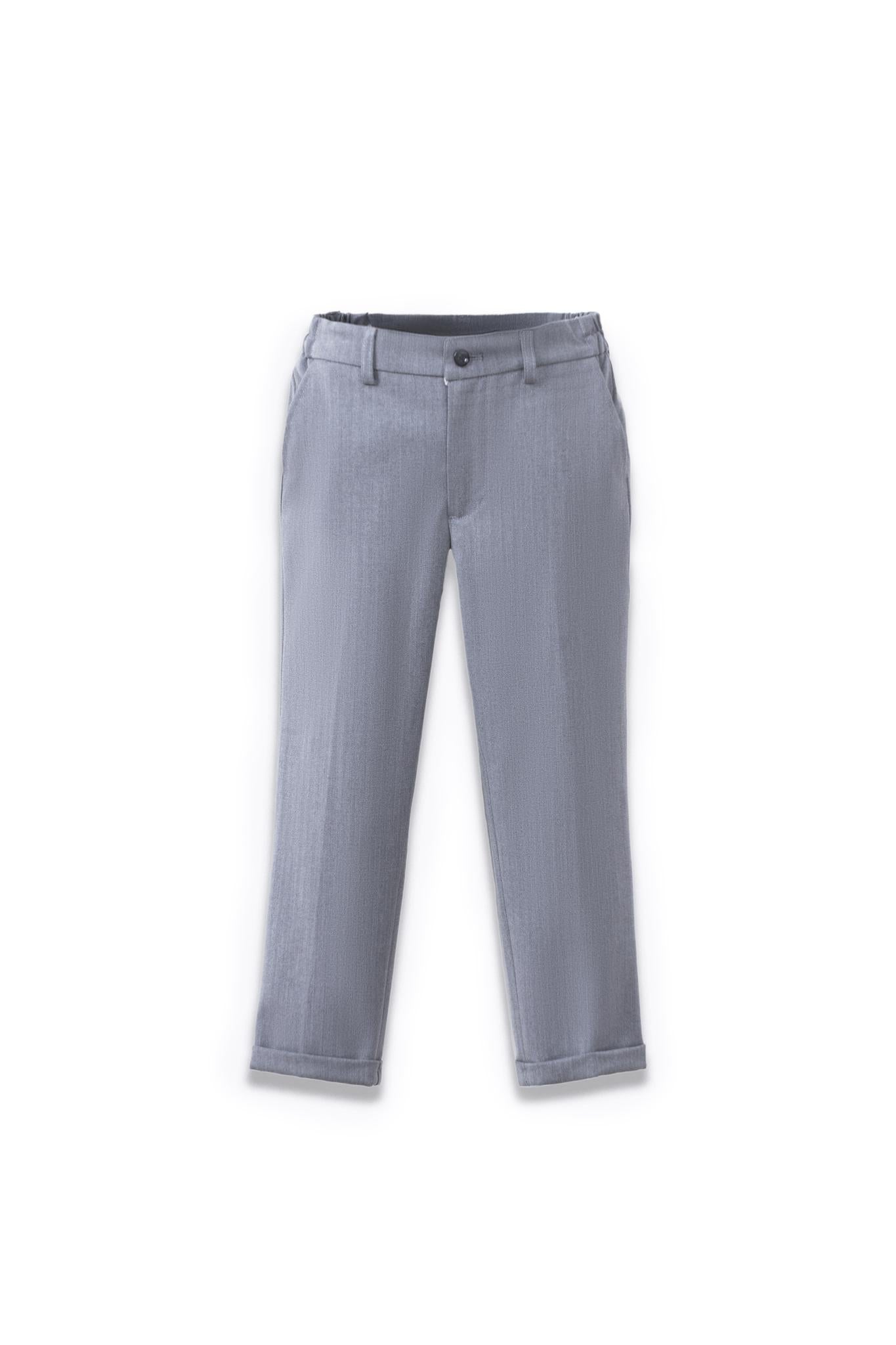 Kids Suit – Gray 3-Piece Set (3-14 Years) – Classic Fit – Wrinkle-Free