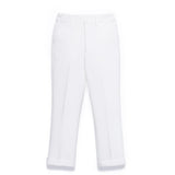 KIKI and JOJO Kids Suit – White 3-Piece Set (3-14 Years), classic fit and wrinkle-free, features dress pants with belt loops and side pockets—ideal for weddings—shown laid flat on a plain white background.