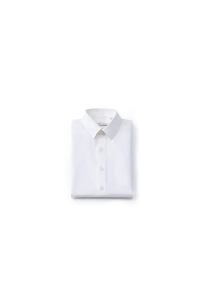 Kids Dress Shirt – White Long Sleeve (3-14 Years) – Classic Fit