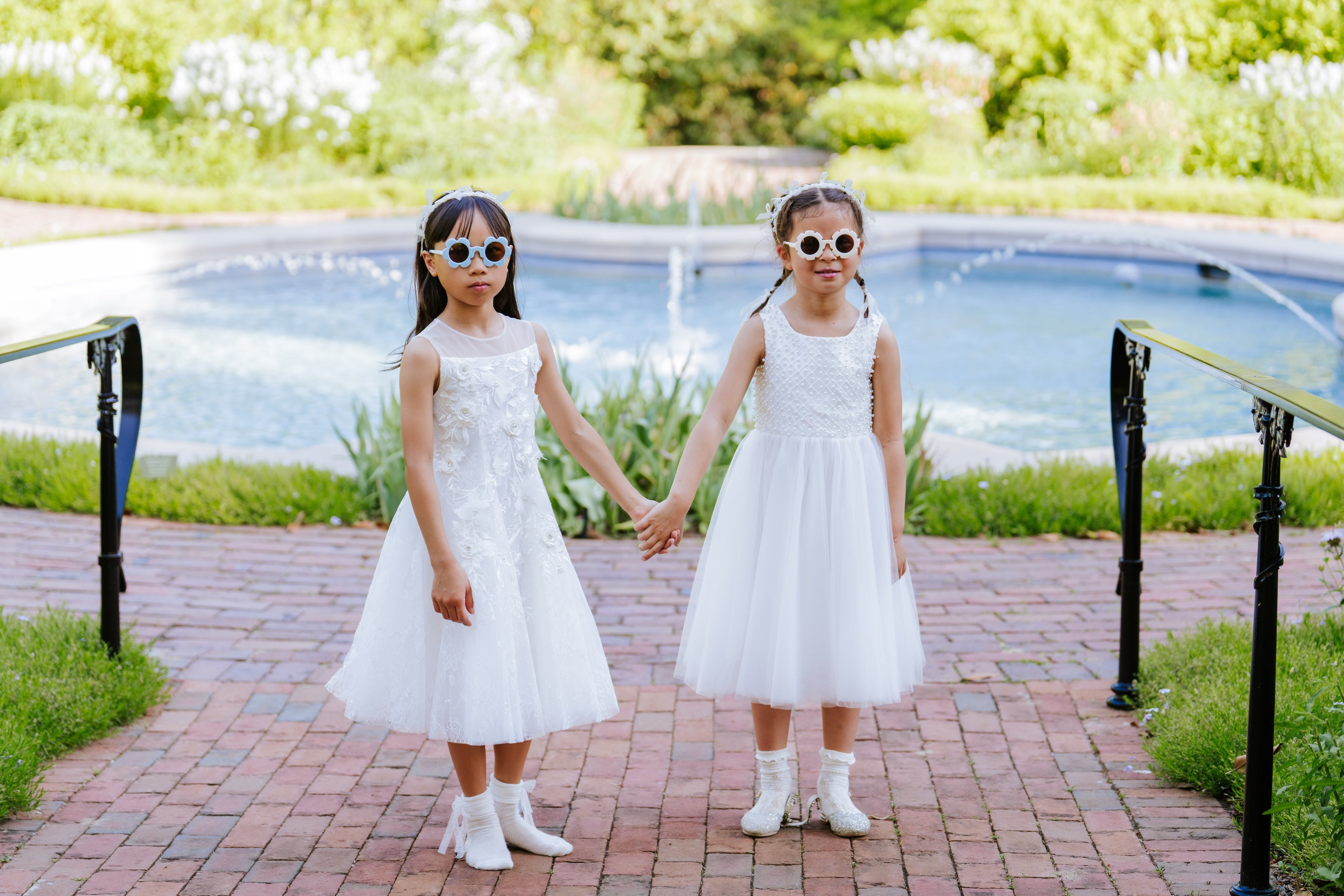 Girls Pearl Bow Crown Headband