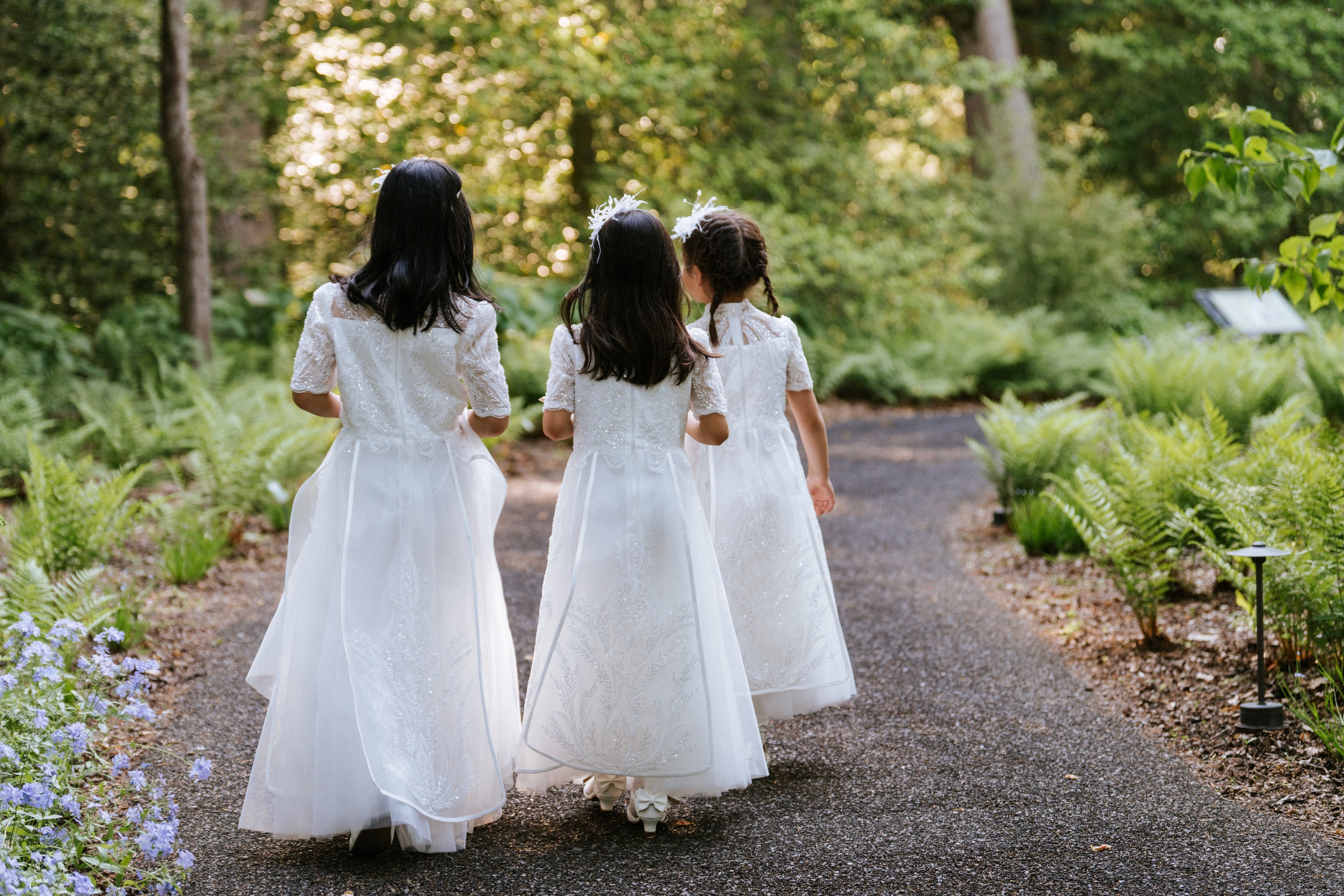 Ivory Beaded Couture Flower Girl Dress