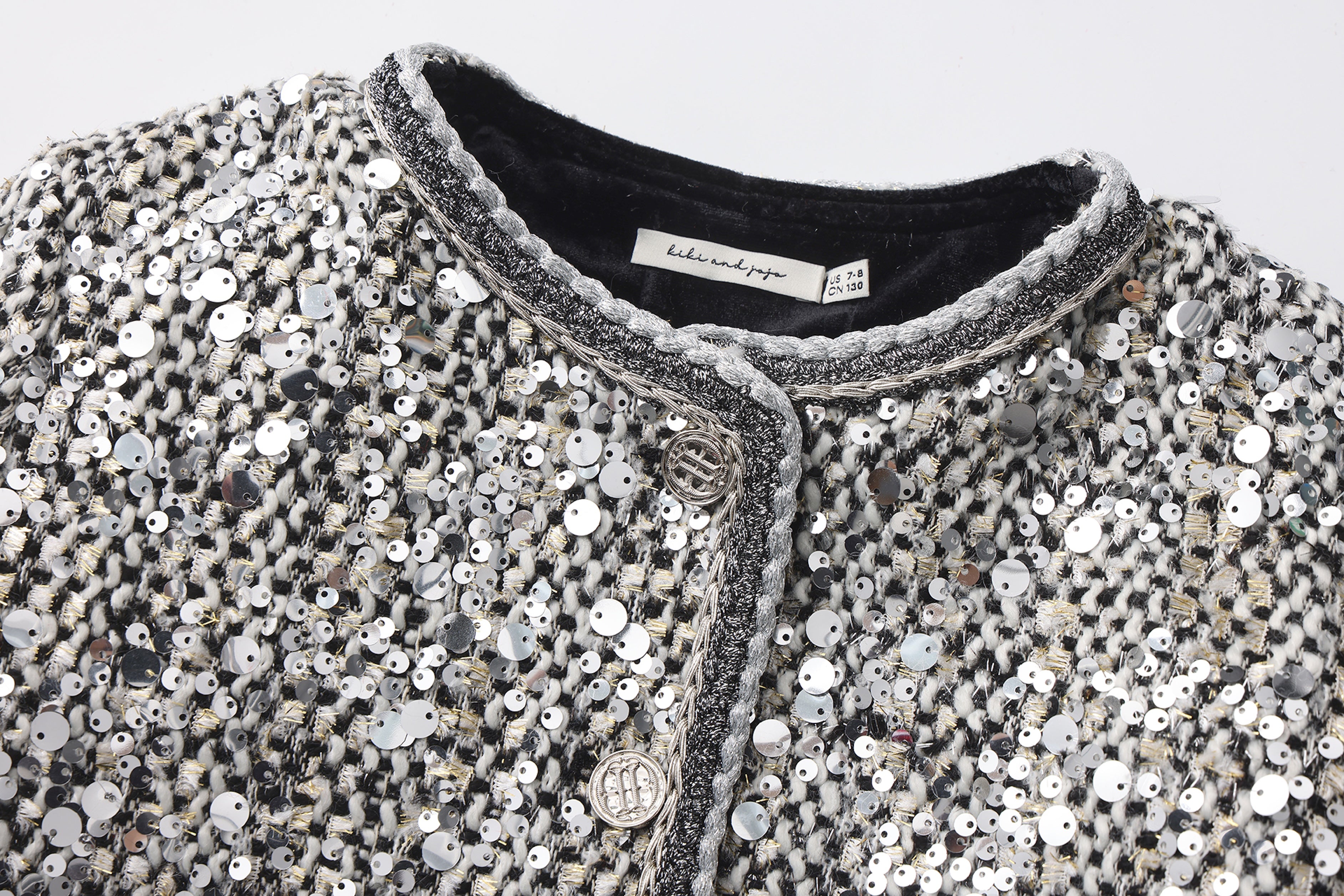 The Silver Gala Quilted Tweed Jacket