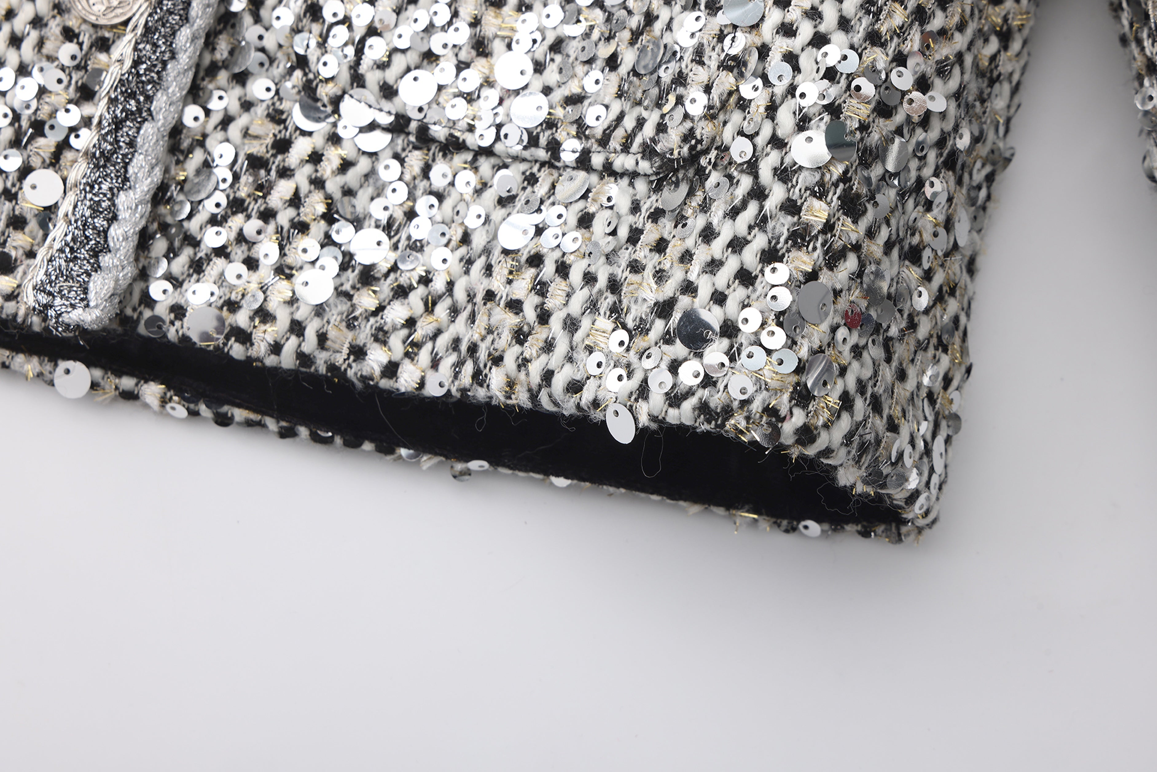 The Silver Gala Quilted Tweed Jacket