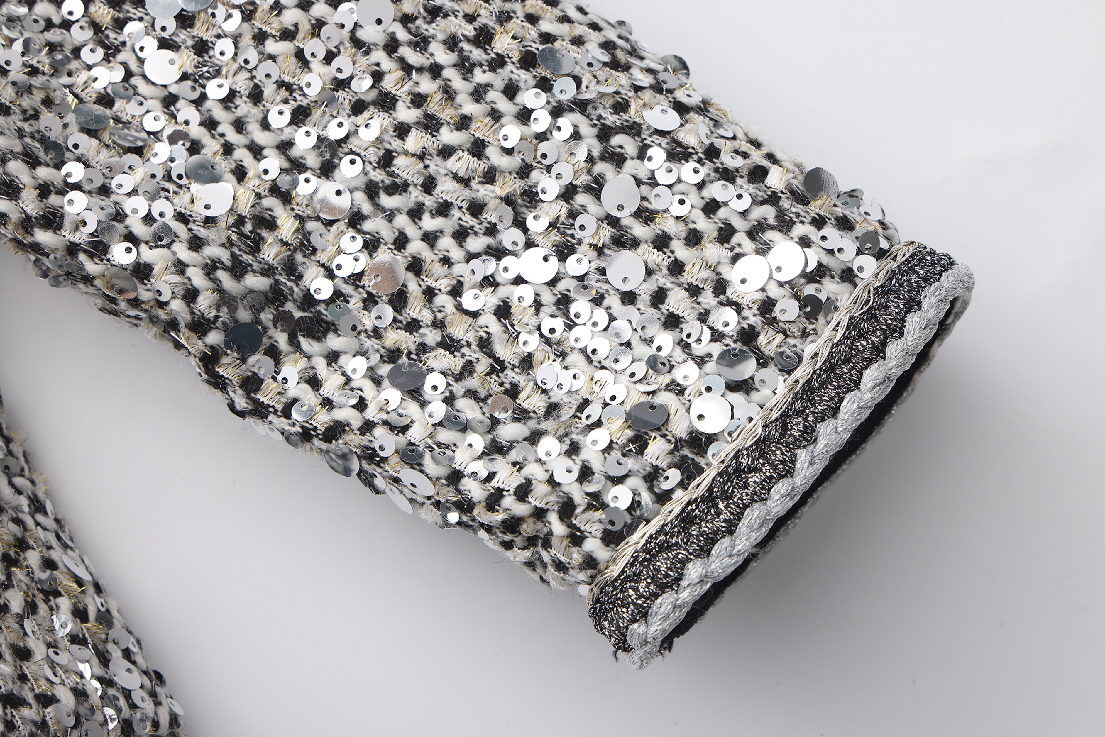 The Silver Gala Quilted Tweed Jacket