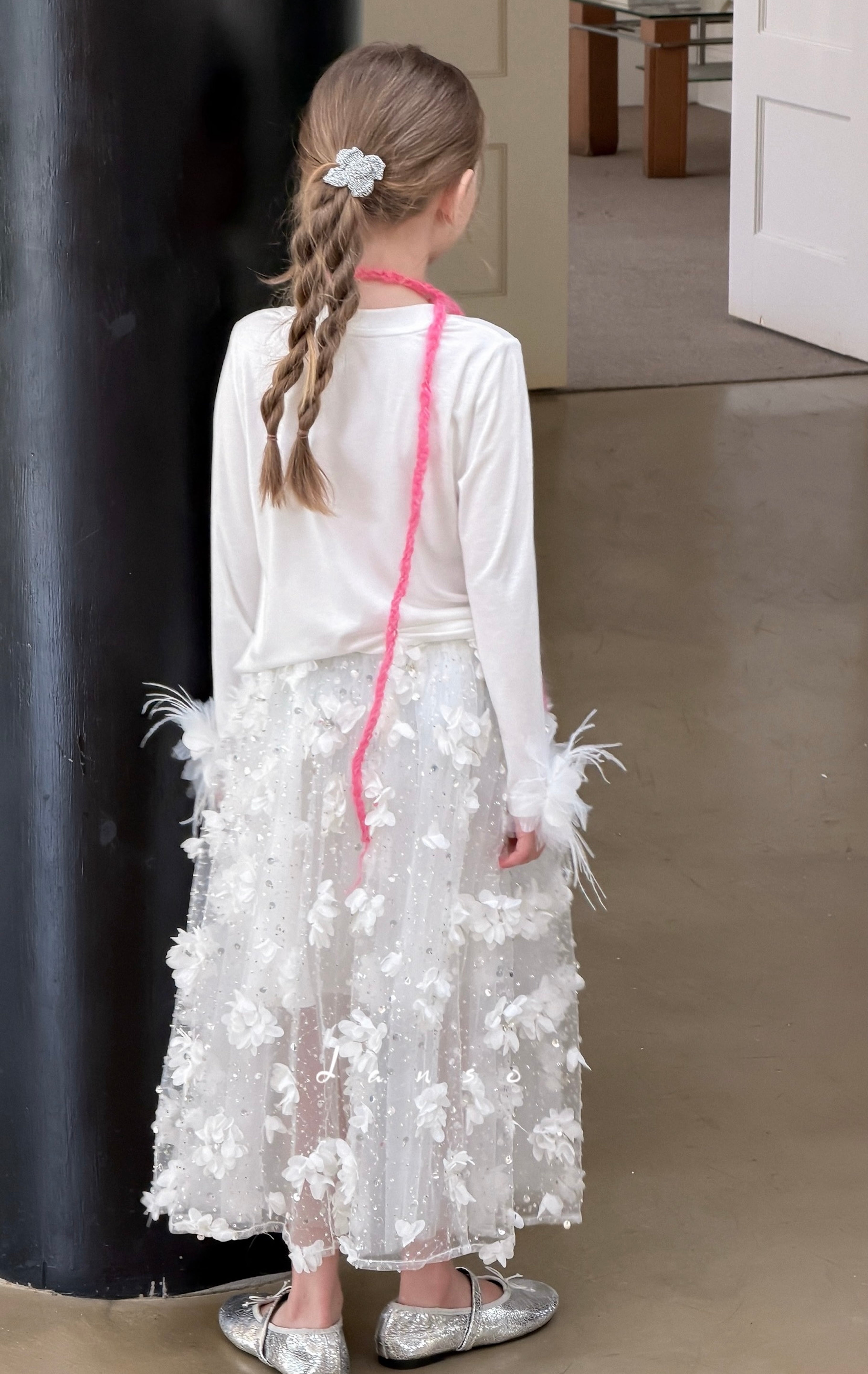 Petal Drift Tulle Skirt