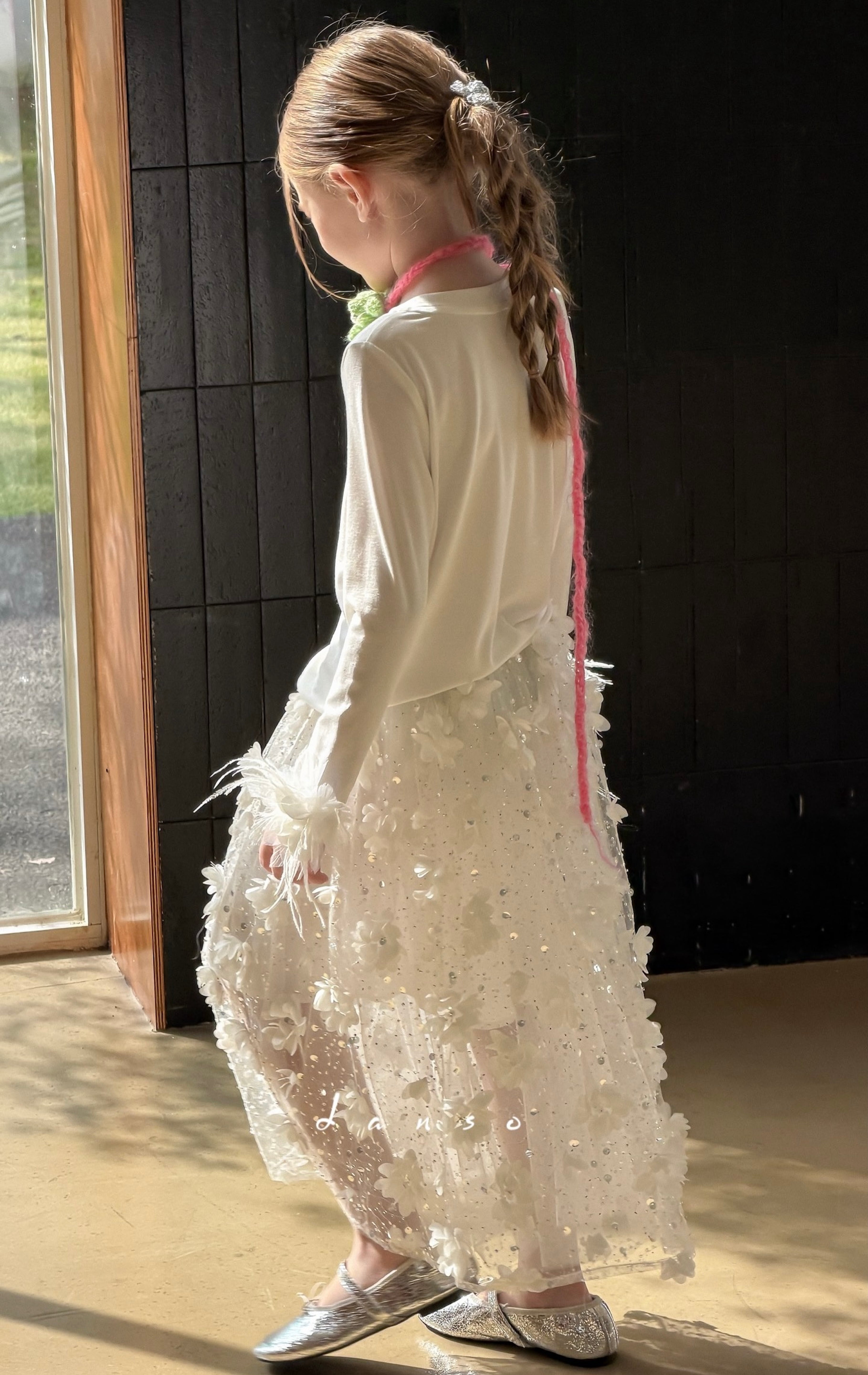 Petal Drift Tulle Skirt