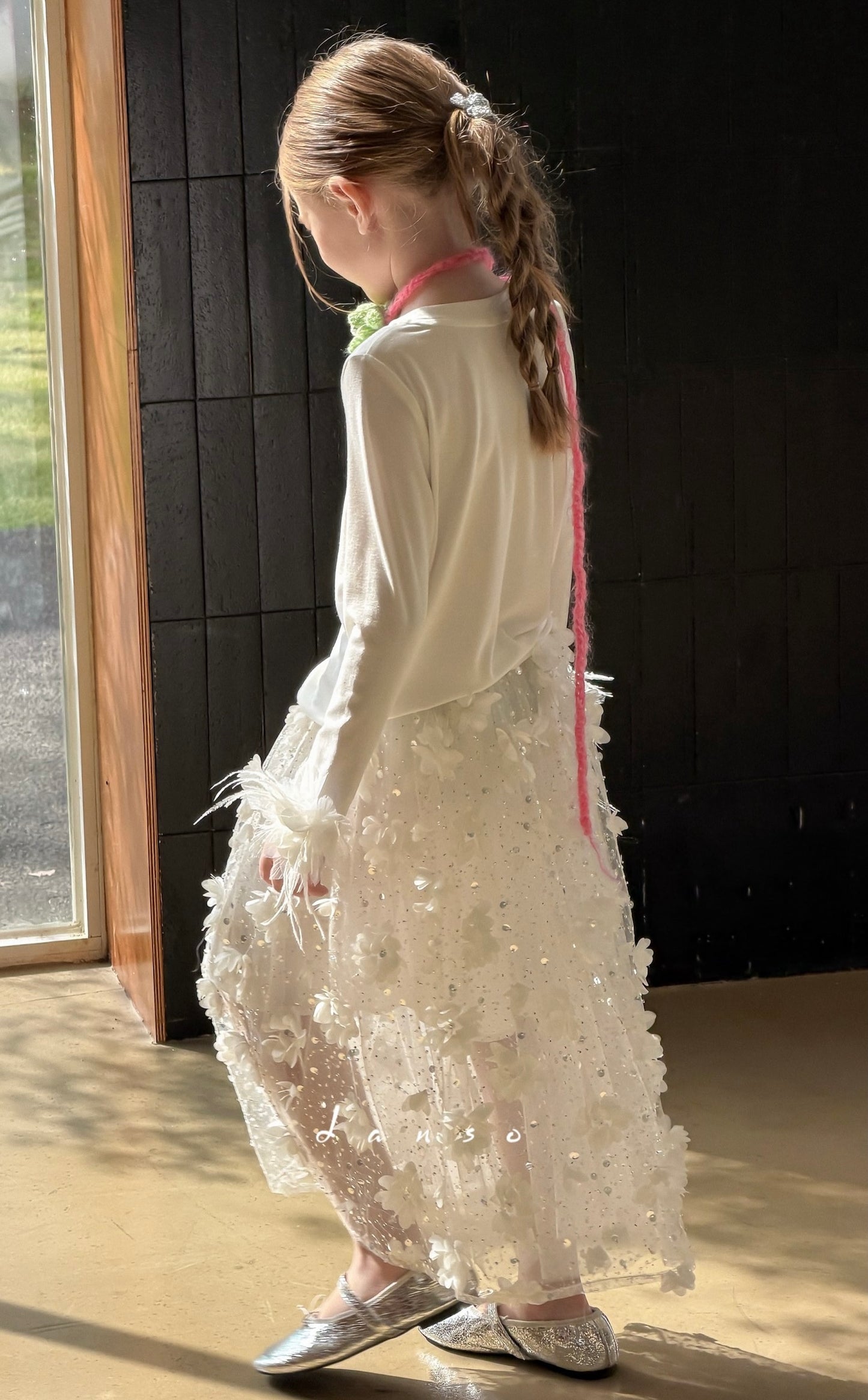 Petal Drift Tulle Skirt