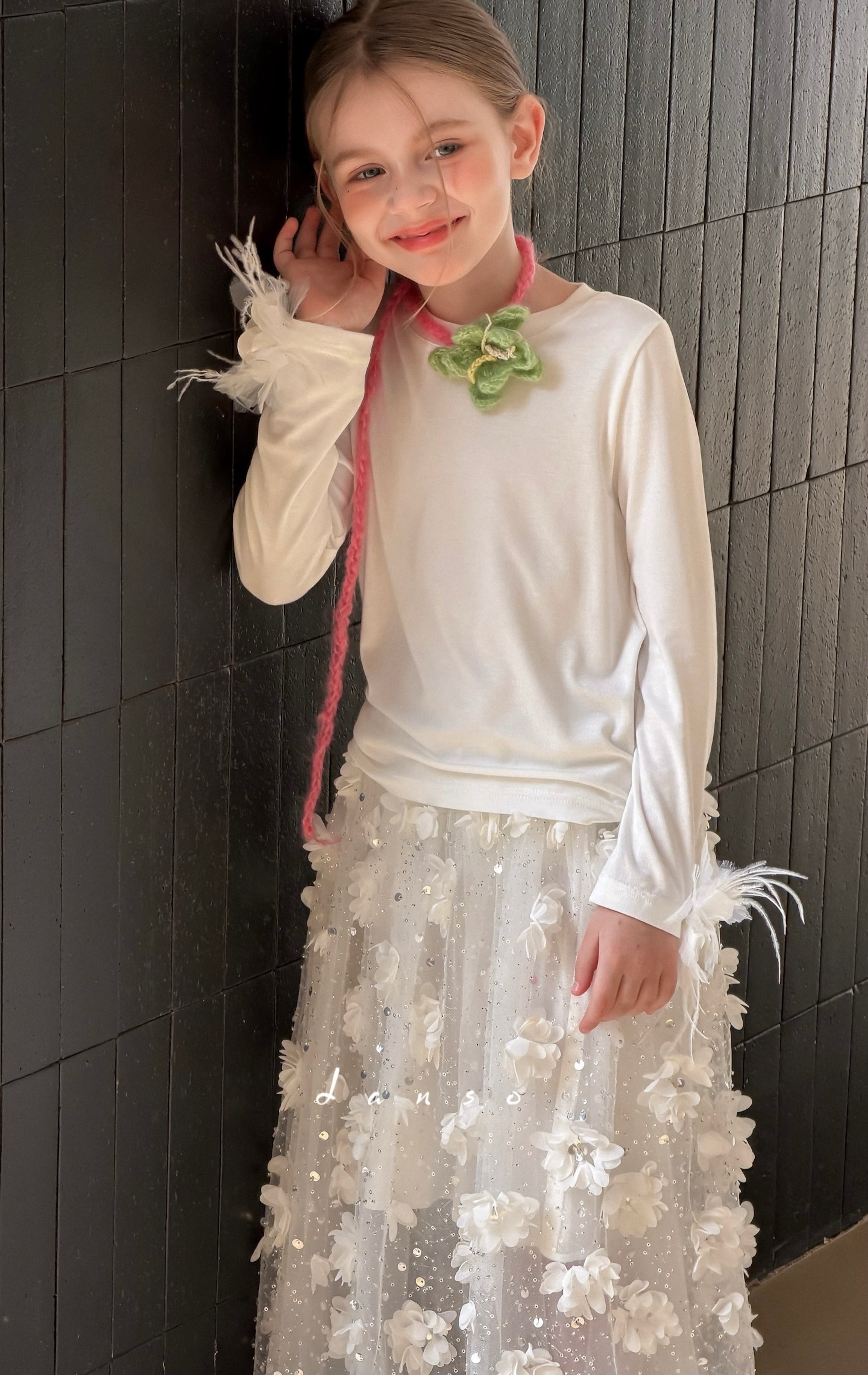 Petal Drift Tulle Skirt