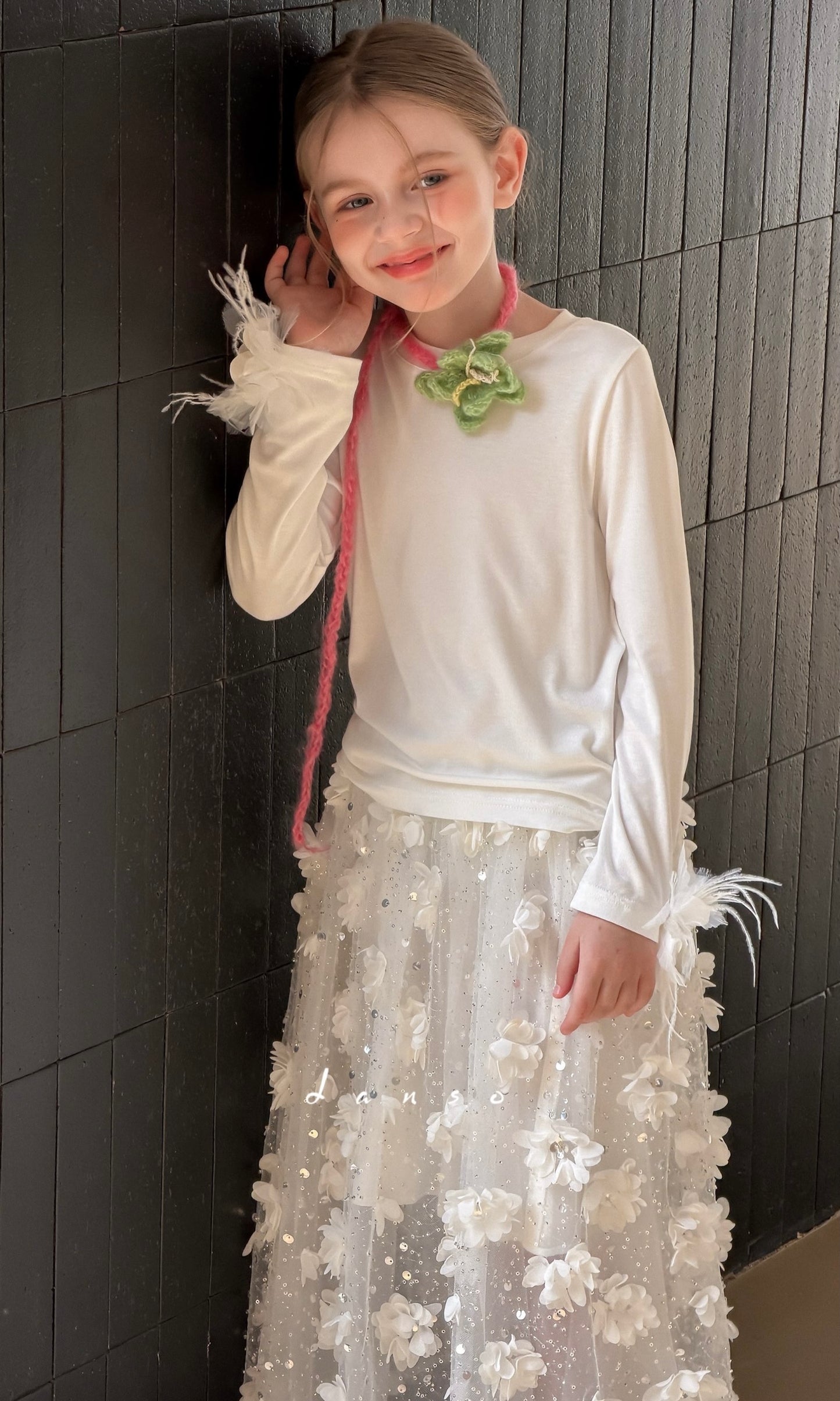Petal Drift Tulle Skirt