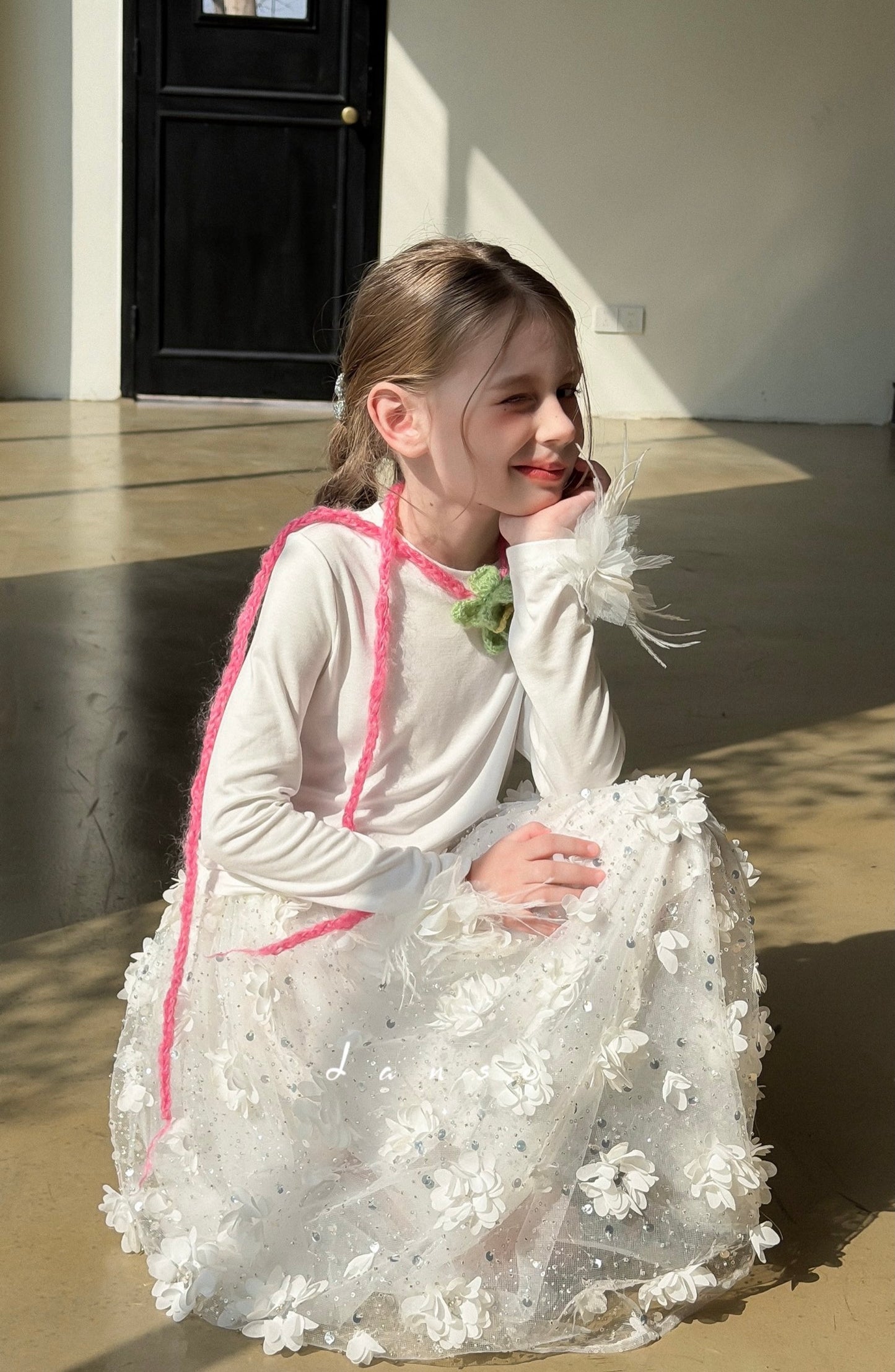 Petal Drift Tulle Skirt