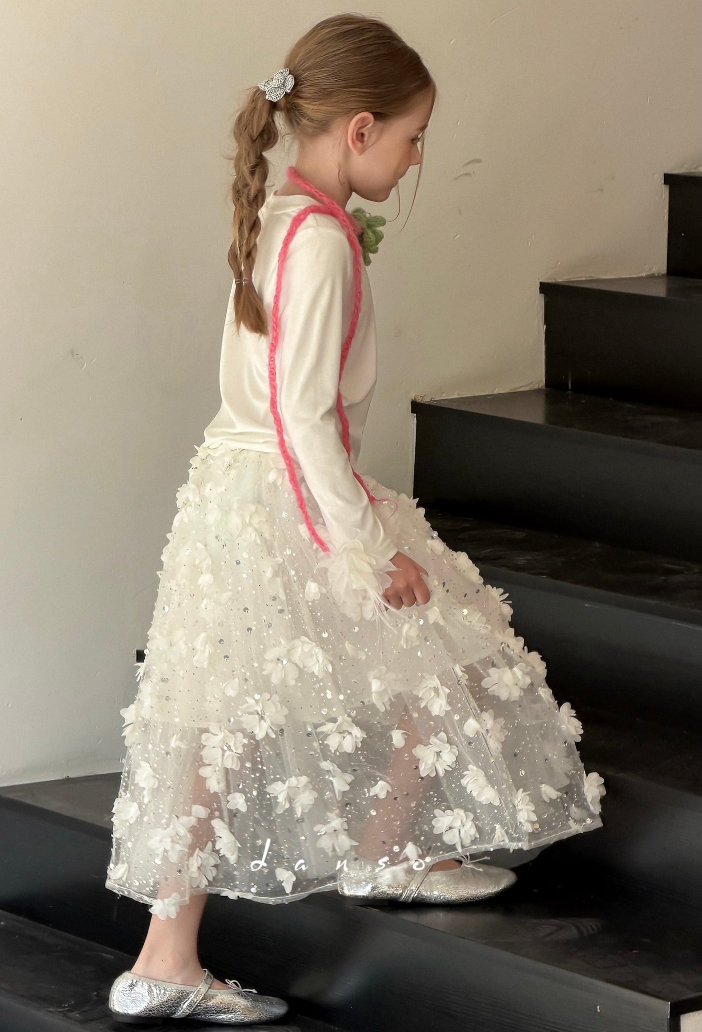 Petal Drift Tulle Skirt