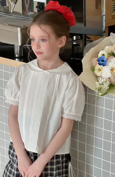 Petal Collar Lace Blouse