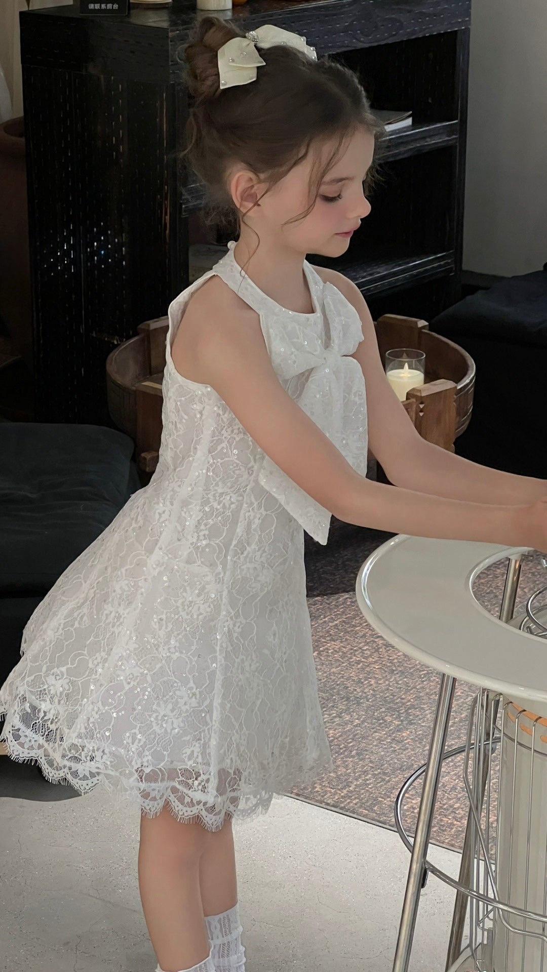 Ballet Lace Bow Dress