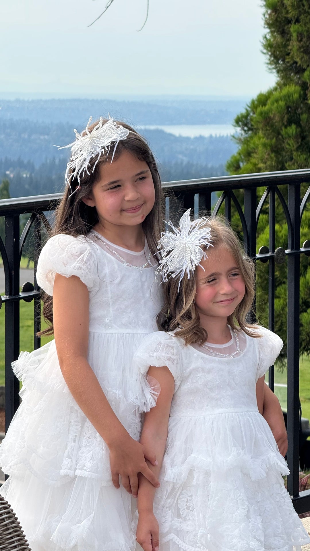 Petal Cascade Puff Tulle Dress