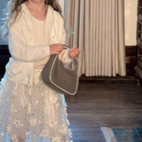 Cloud Blossom Lyocell Knit Cardigan