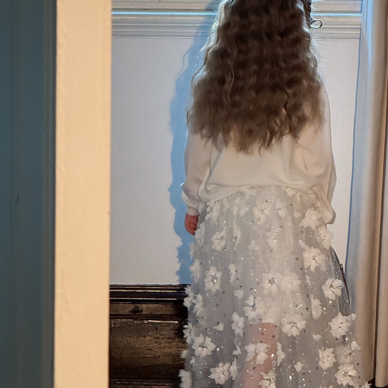 Petal Drift Tulle Skirt