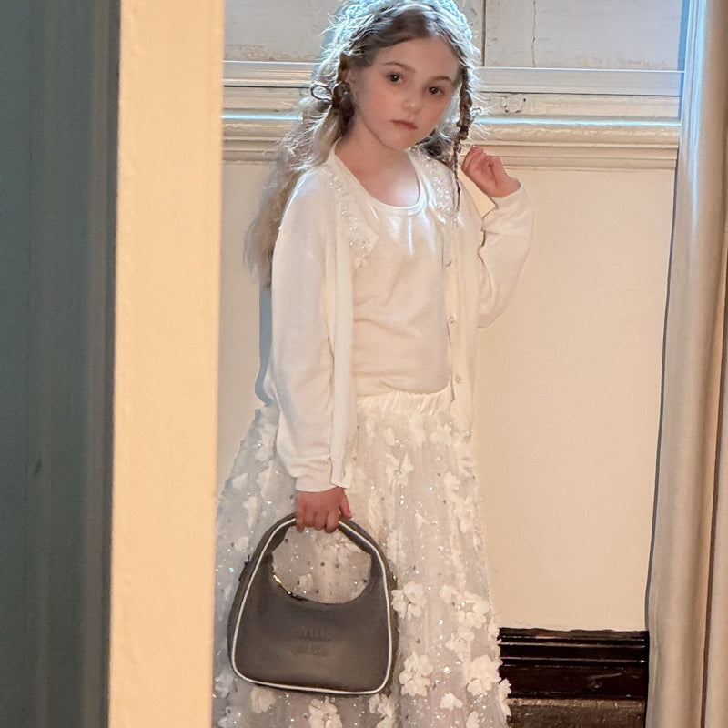 Cloud Blossom Lyocell Knit Cardigan