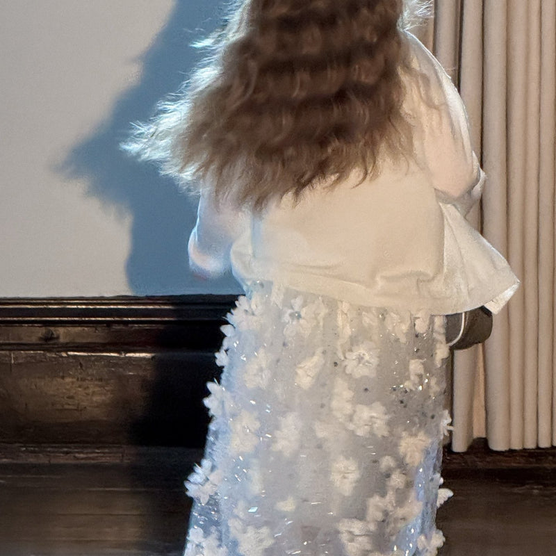 Petal Drift Tulle Skirt
