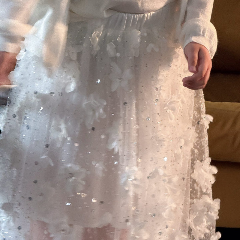 Petal Drift Tulle Skirt