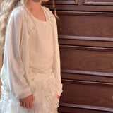 Cloud Blossom Lyocell Knit Cardigan