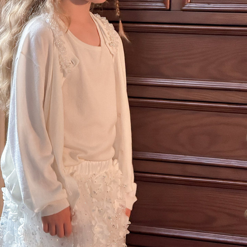 Cloud Blossom Lyocell Knit Cardigan