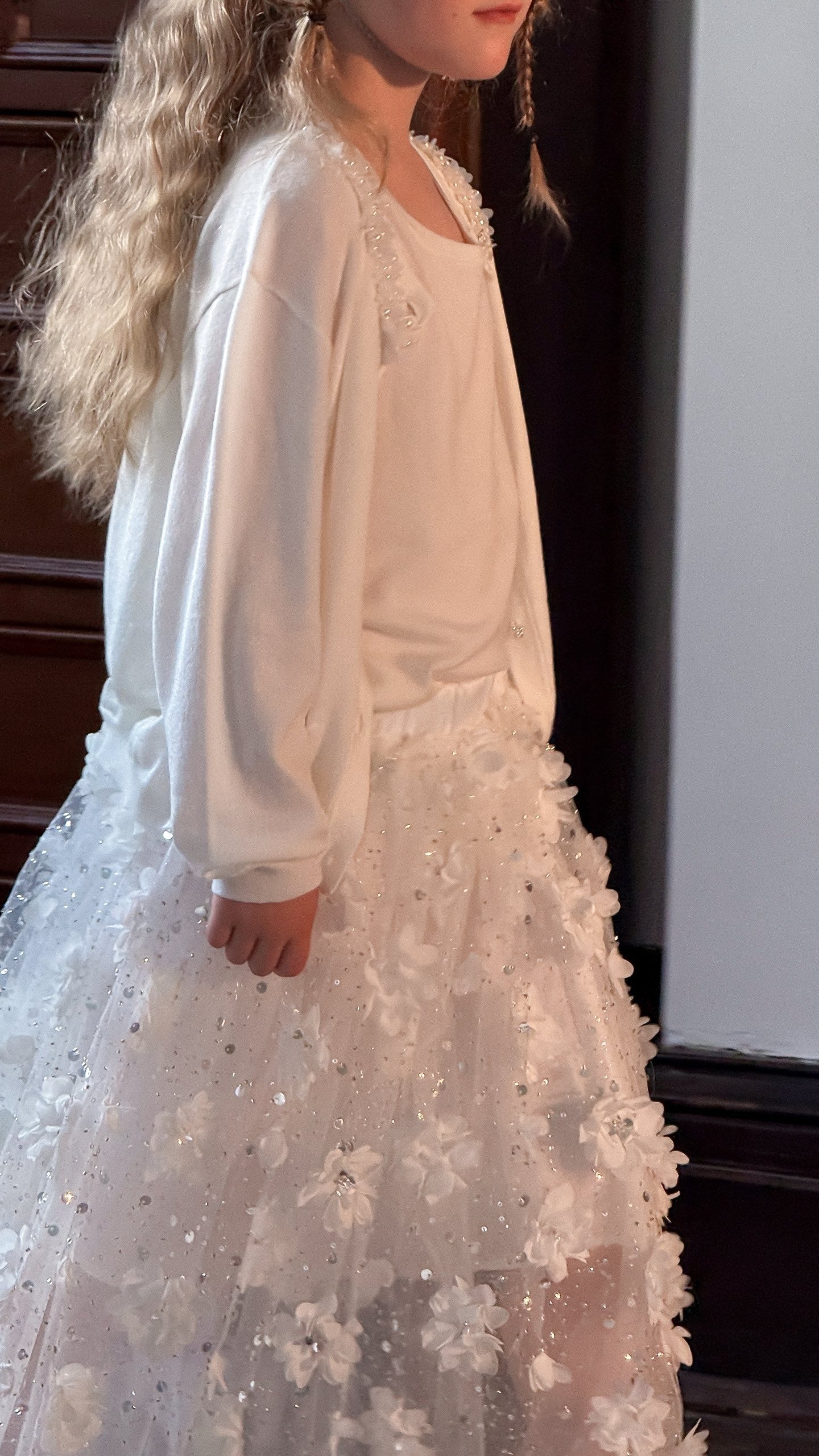 Cloud Blossom Lyocell Knit Cardigan