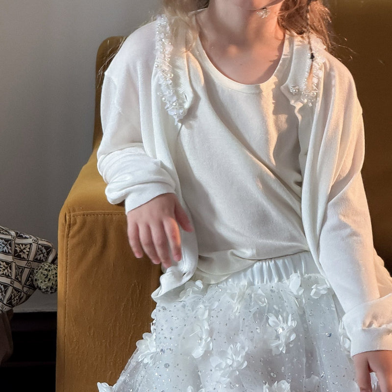 Cloud Blossom Lyocell Knit Cardigan