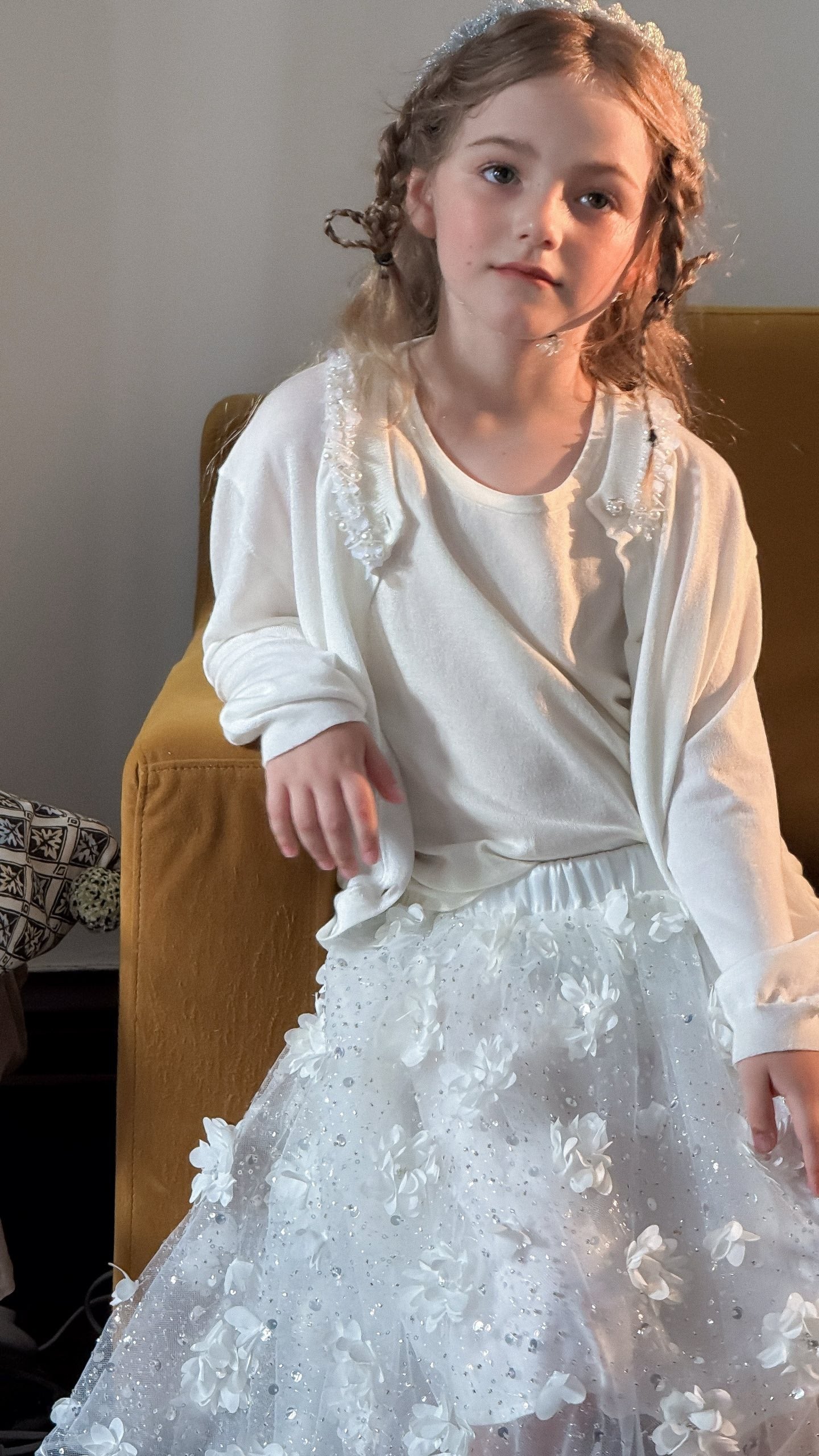 Cloud Blossom Lyocell Knit Cardigan