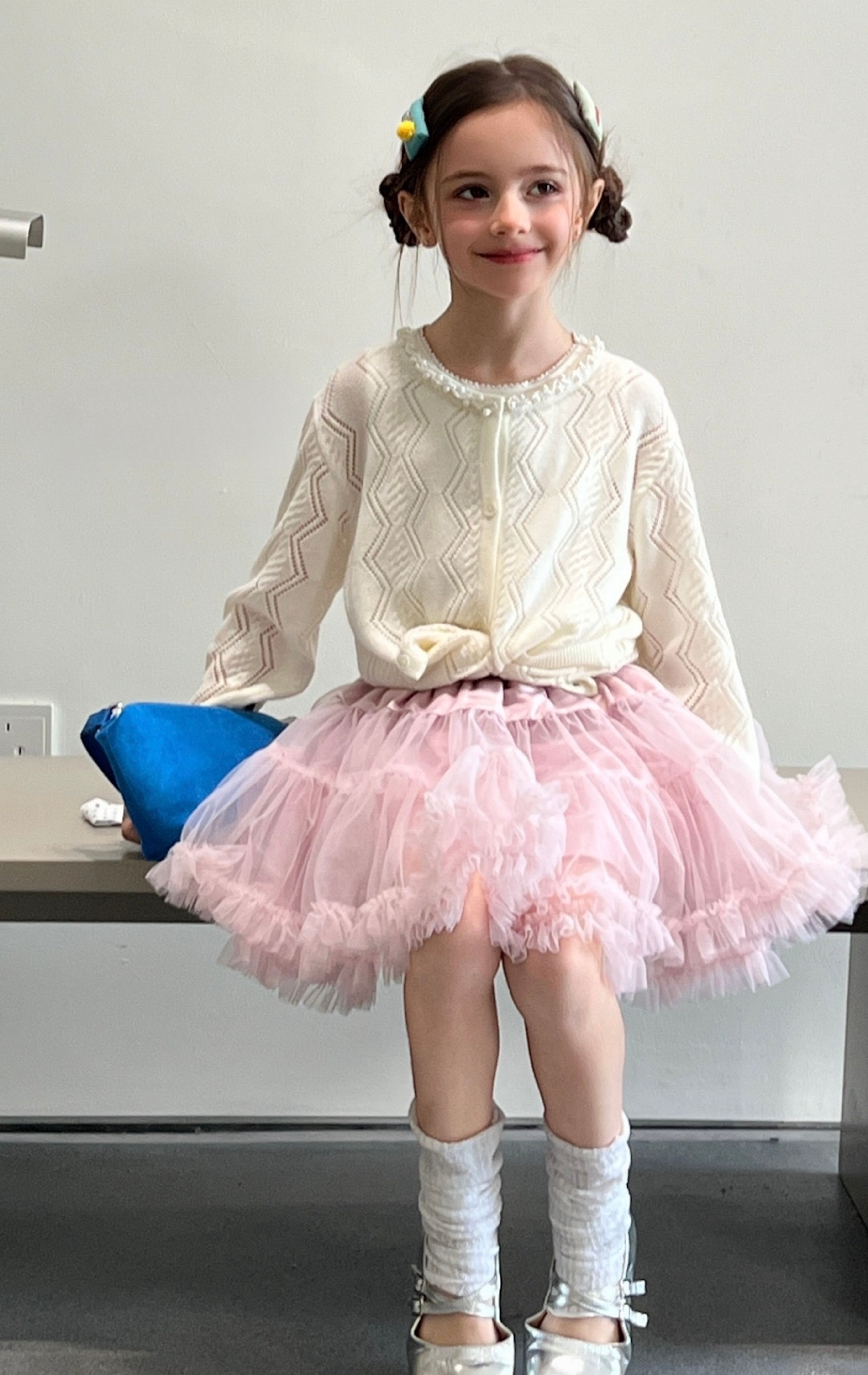 Pearl Petals Knit Cardigan