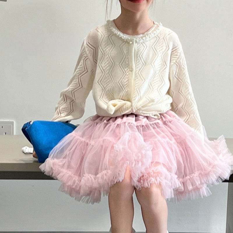 Pearl Petals Knit Cardigan