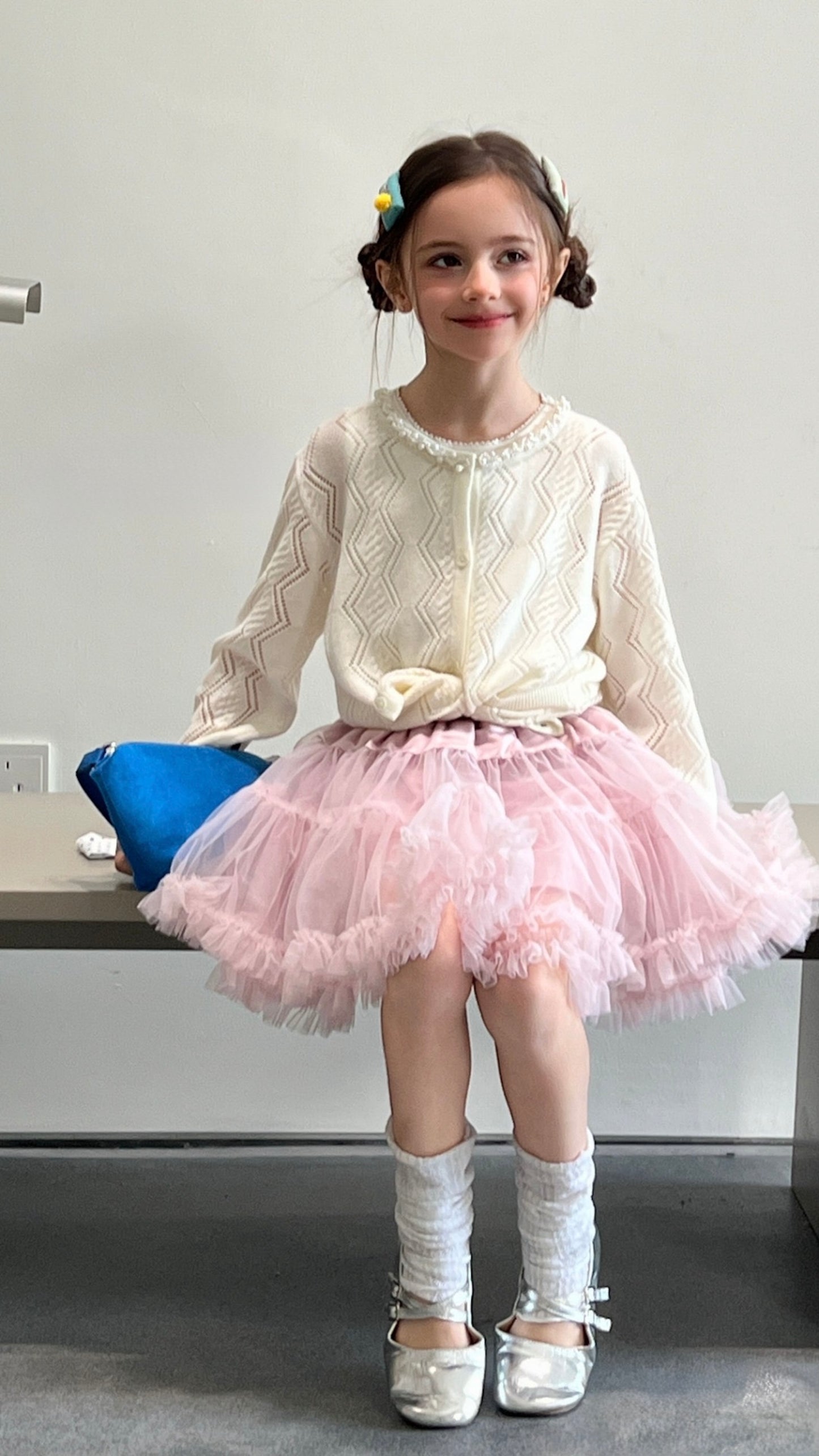 Pearl Petals Knit Cardigan