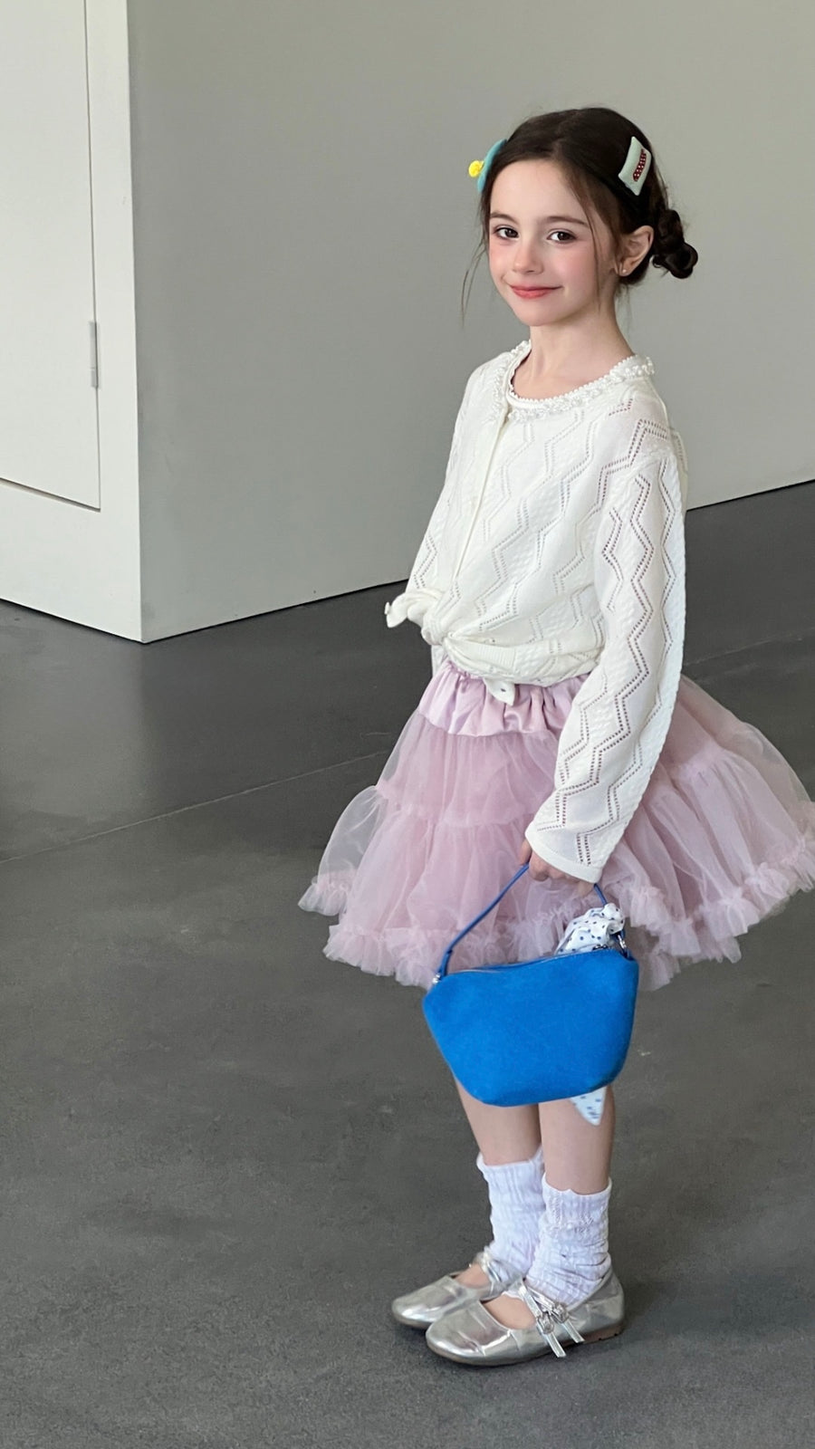 Pearl Petals Knit Cardigan