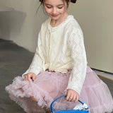 Pearl Petals Knit Cardigan