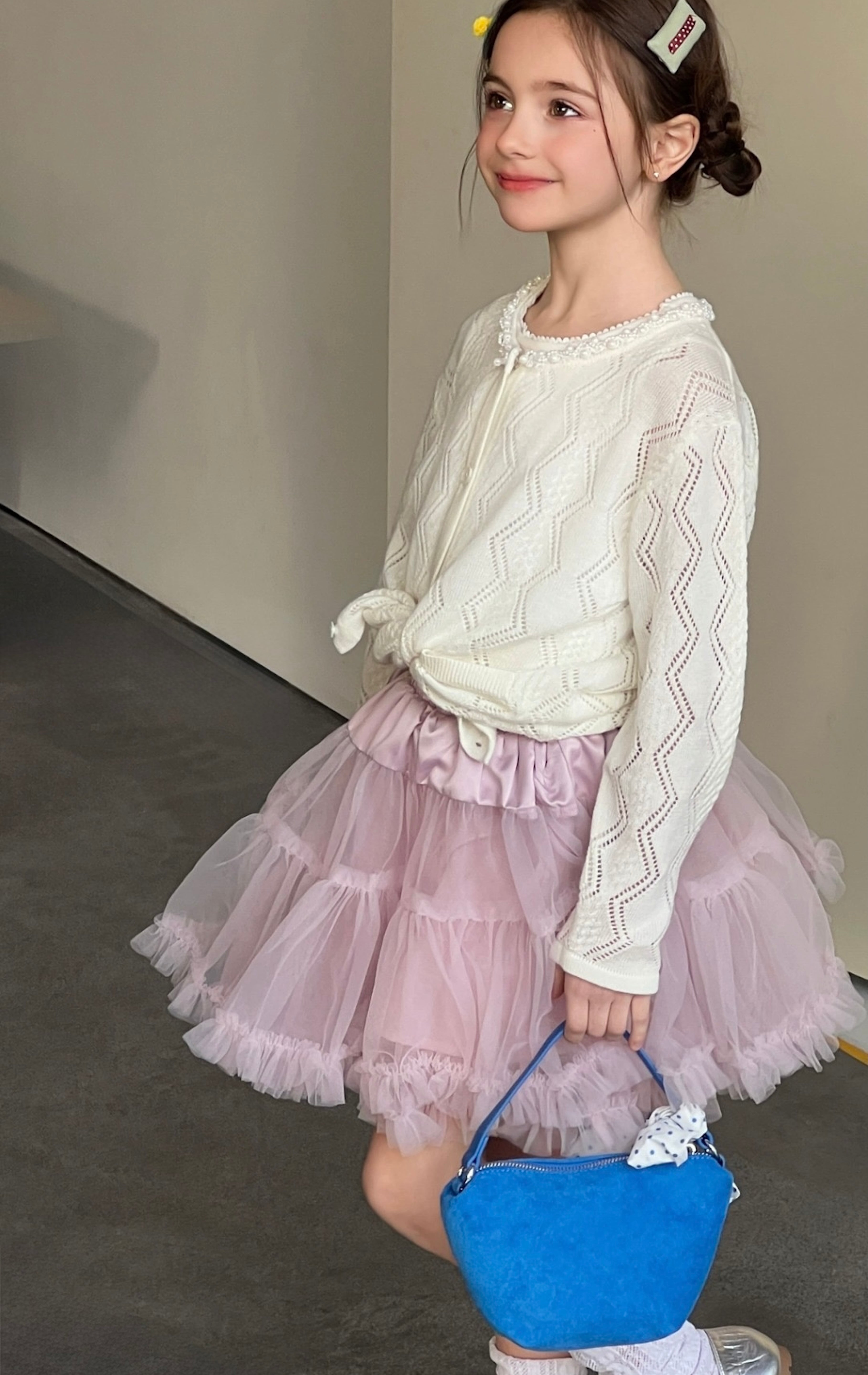 Pearl Petals Knit Cardigan