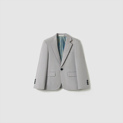 Silver Bloom Suit Jacket