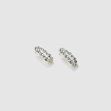The Girls Crystal Garden Barrettes - Set of 2 by KIKI and JOJO, shown on a light gray background, are perfect for pairing with whimsical hair accessories or rhinestone hair clips for a coordinated, elegant style.