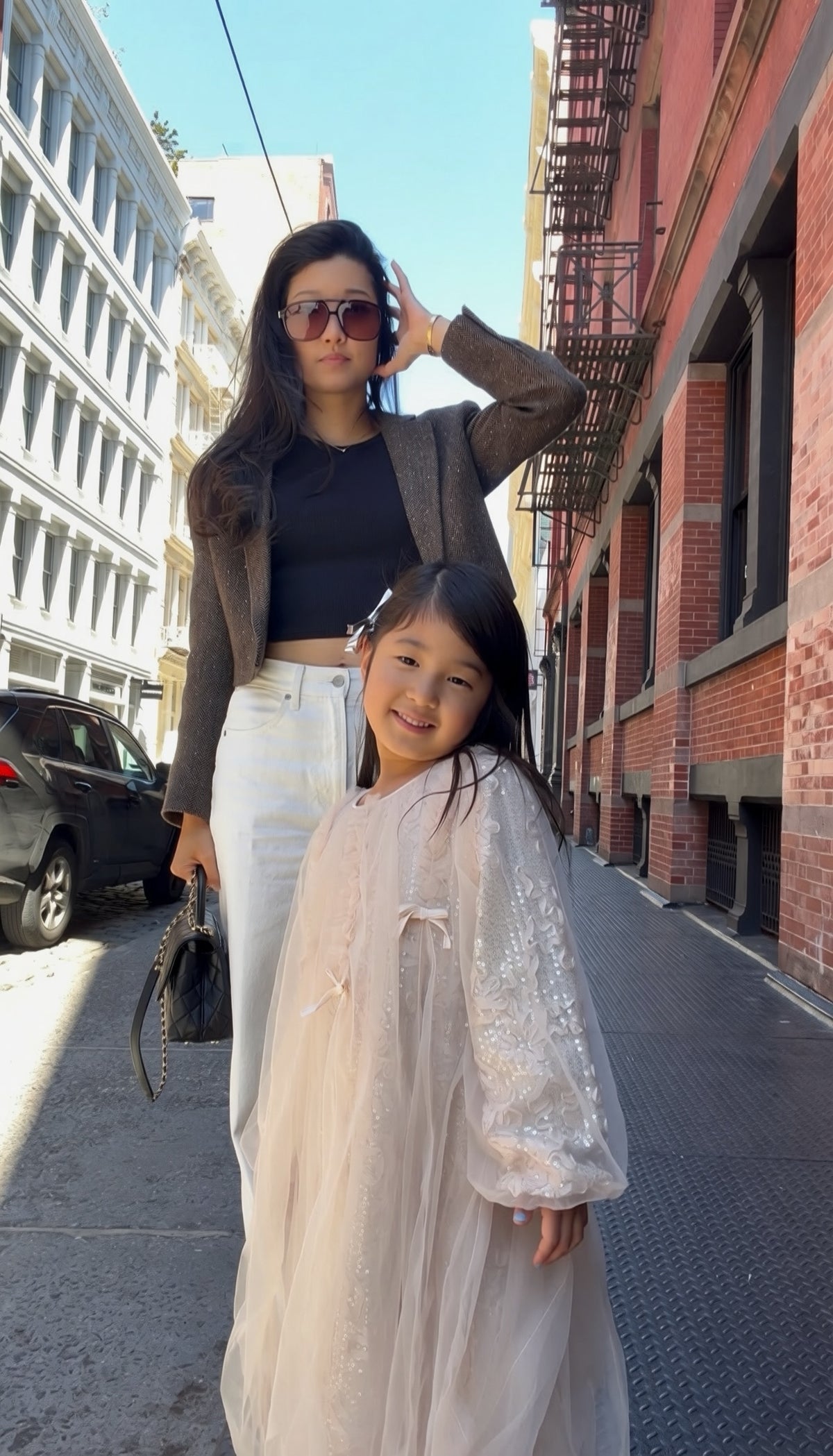 Anyone else have a daughter like mine? 😅I prayed for a daughter, and God gave me a tiny version of the woman I aspire to be. Her confidence and personality are pure gold. ♥️NYC Mom of 3 but sometimes feels like 6. #nyc #nycmom #girlmom #mommydaughter #mygirl