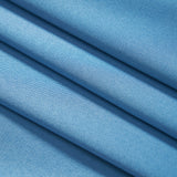 Close-up of a neatly folded KIKI and JOJO Boys Sky Blue Dress Shirt fabric, featuring a subtle diagonal weave pattern—ideal for a tailored, stylish look.
