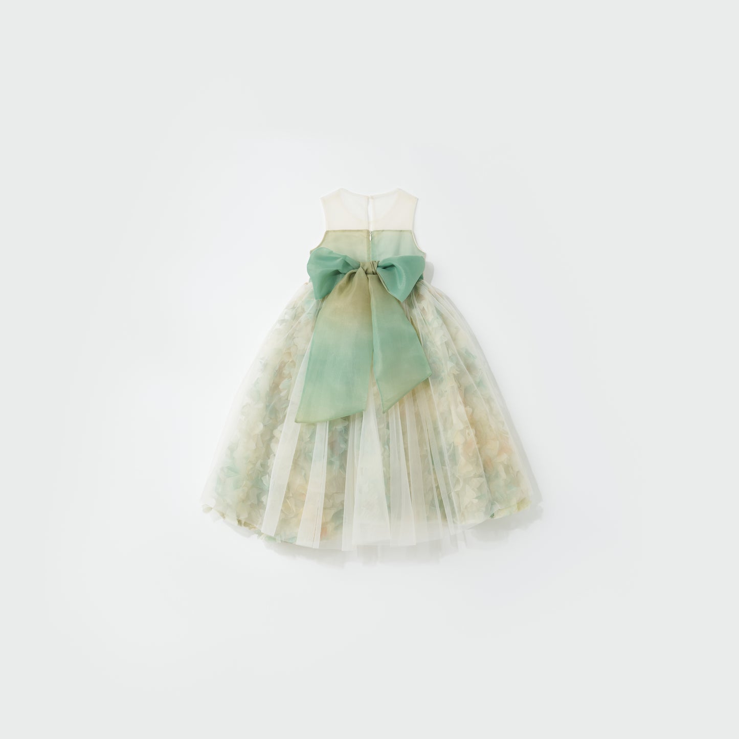 Verdant Petal Tulle Dress