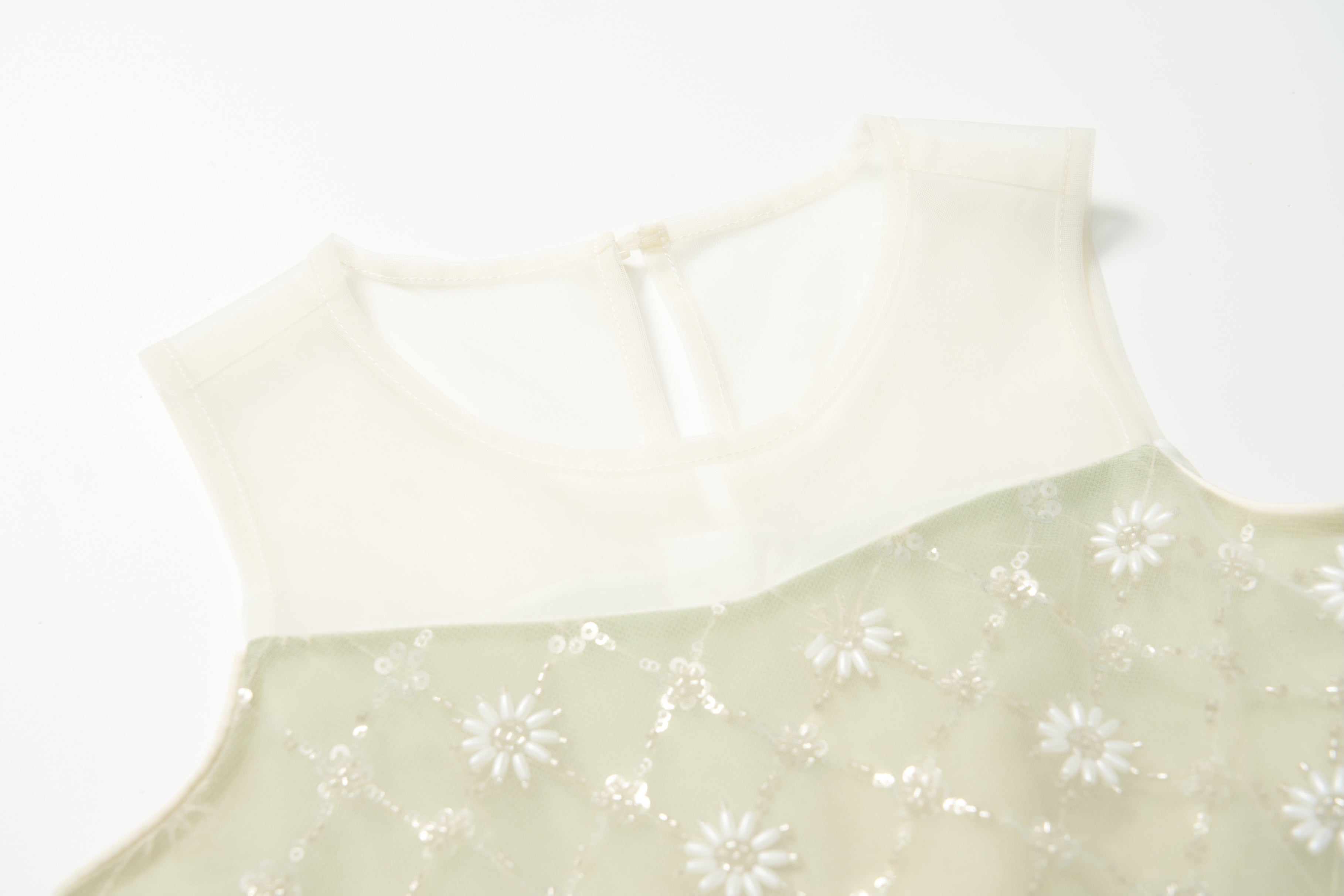 Verdant Petal Tulle Dress