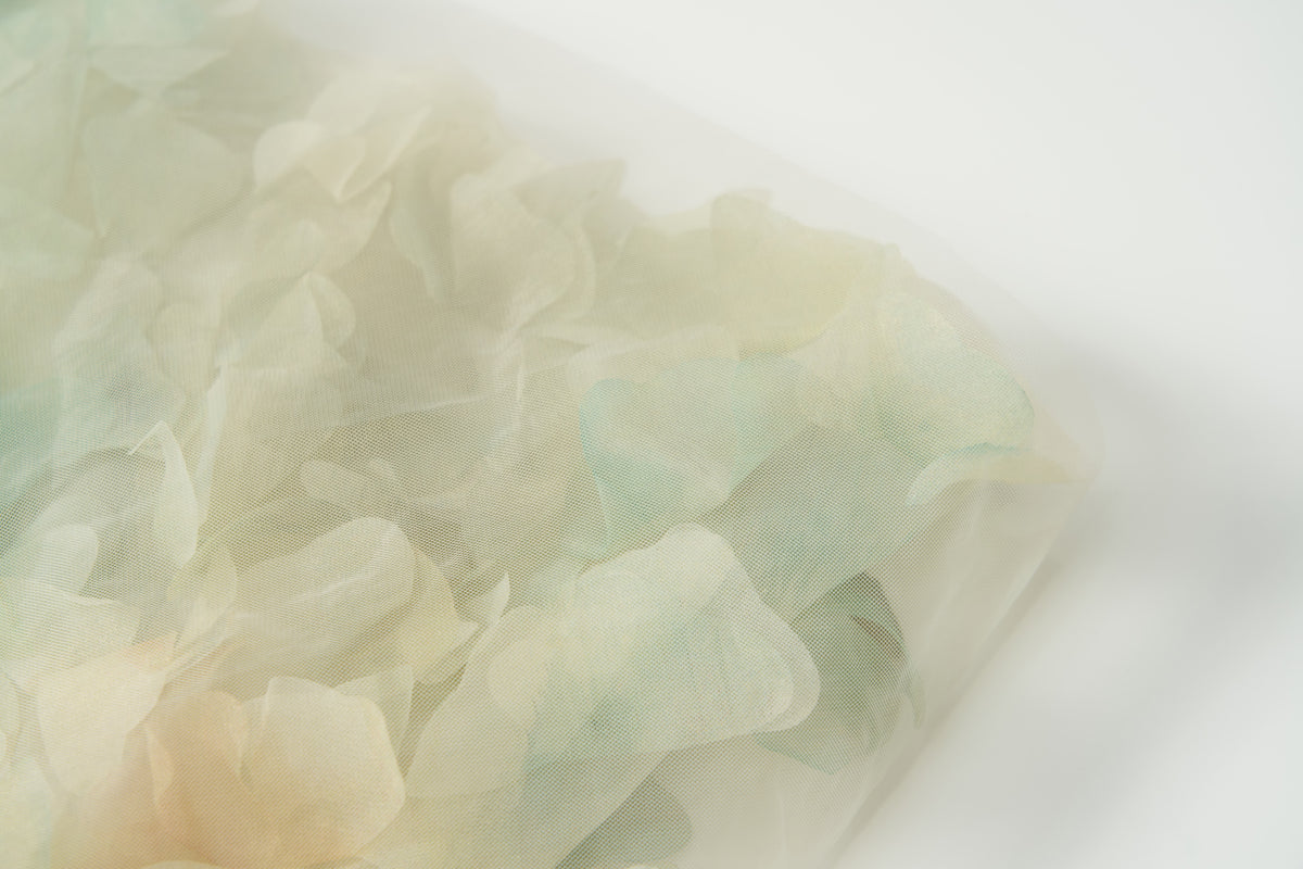 Verdant Petal Tulle Dress