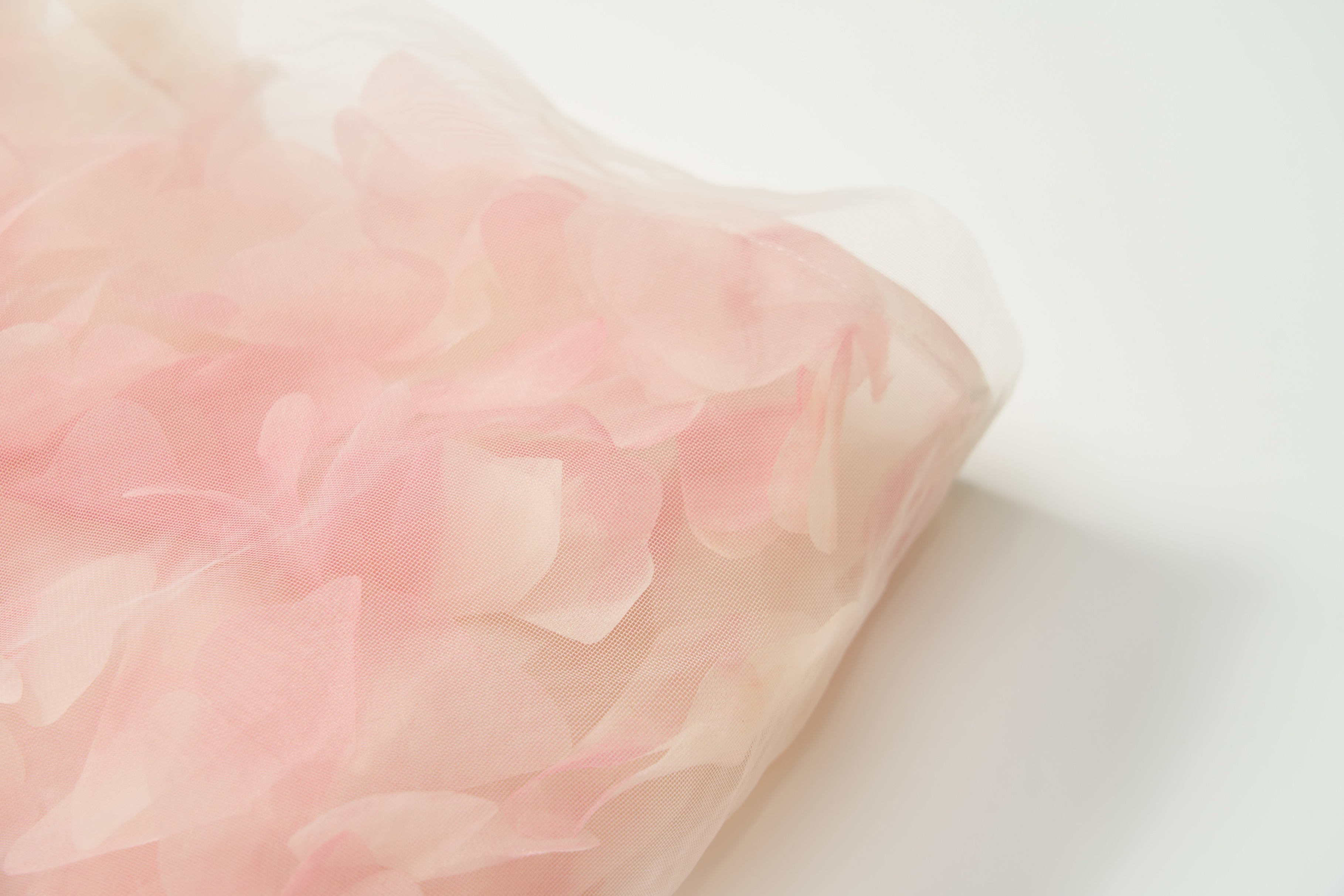 Peach Blossom Petal Tulle Dress
