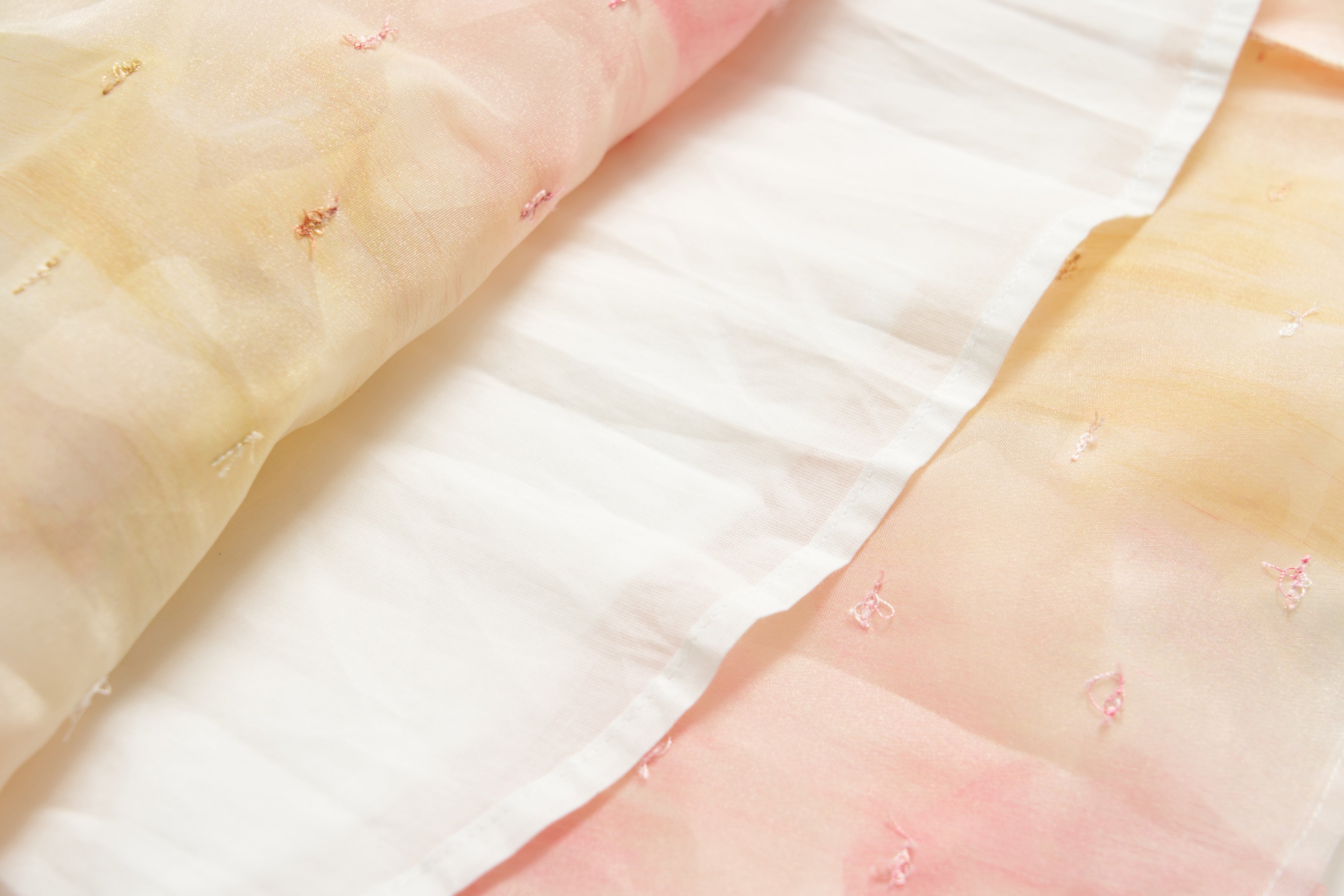 Peach Blossom Petal Tulle Dress