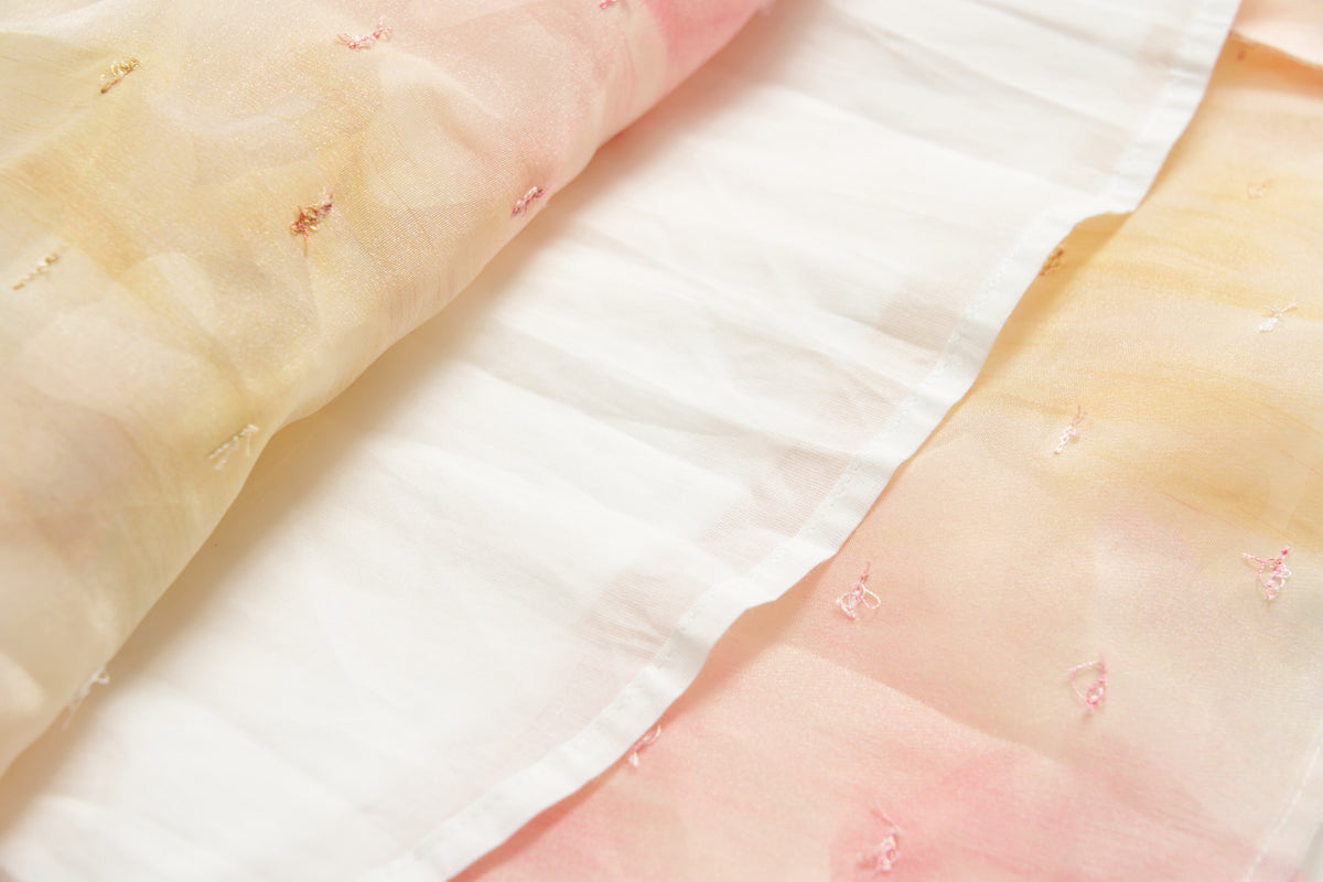 Peach Blossom Petal Tulle Dress