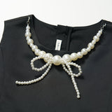 Noir Pearl Tulle Dress