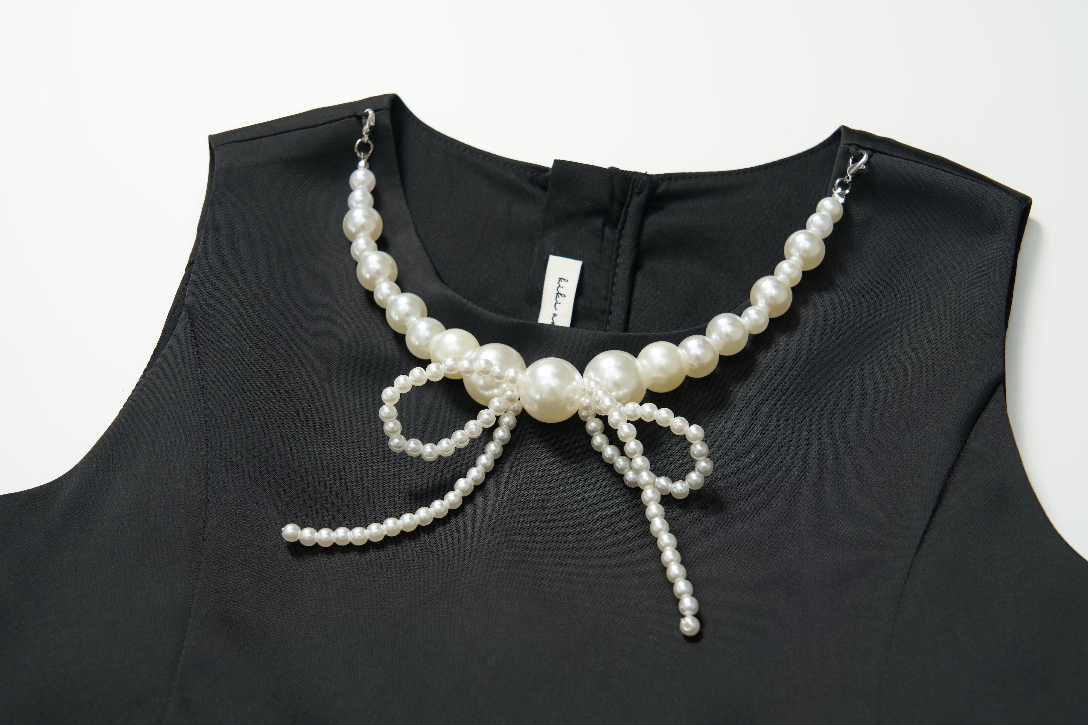 Noir Pearl Tulle Dress