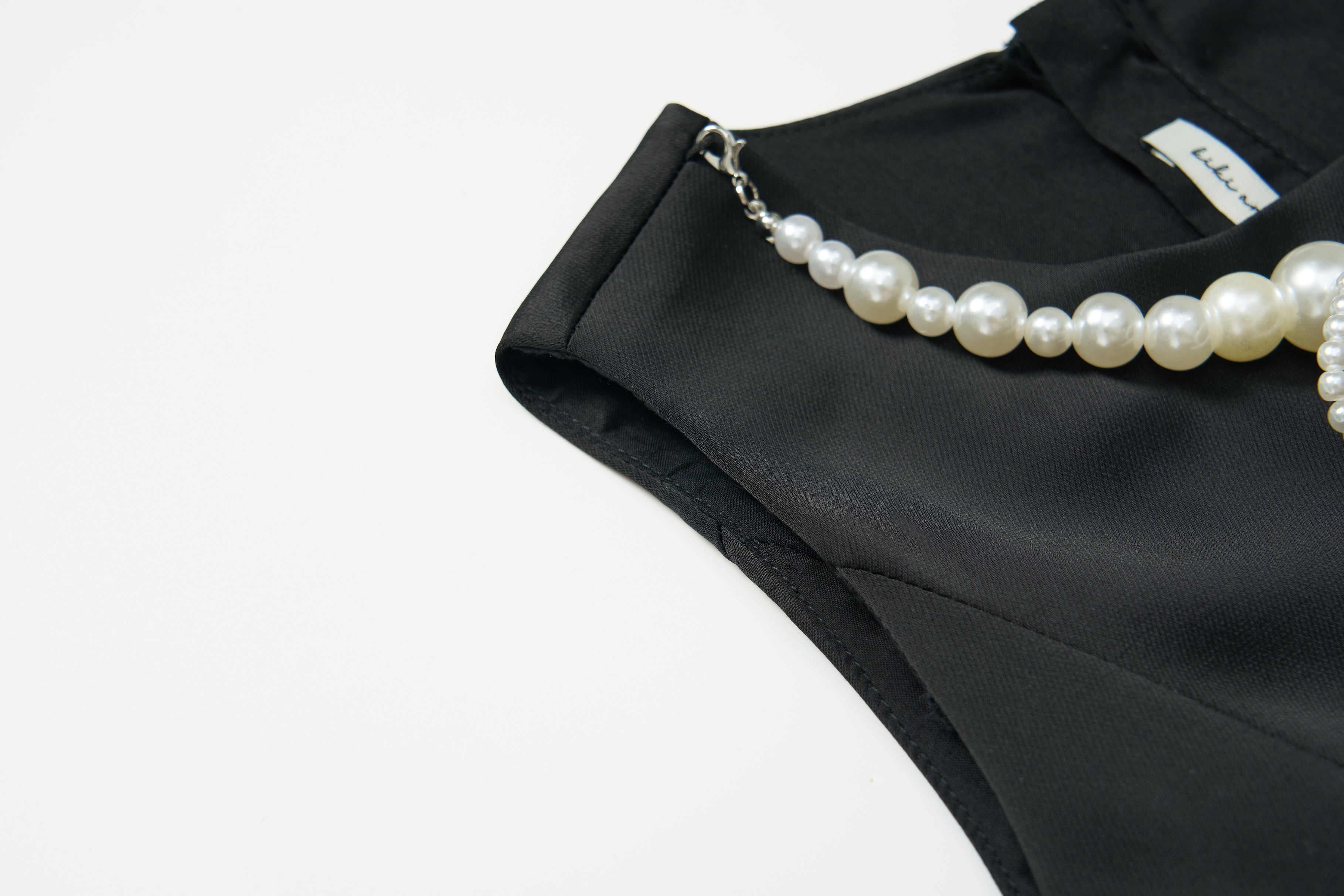 Noir Pearl Tulle Dress